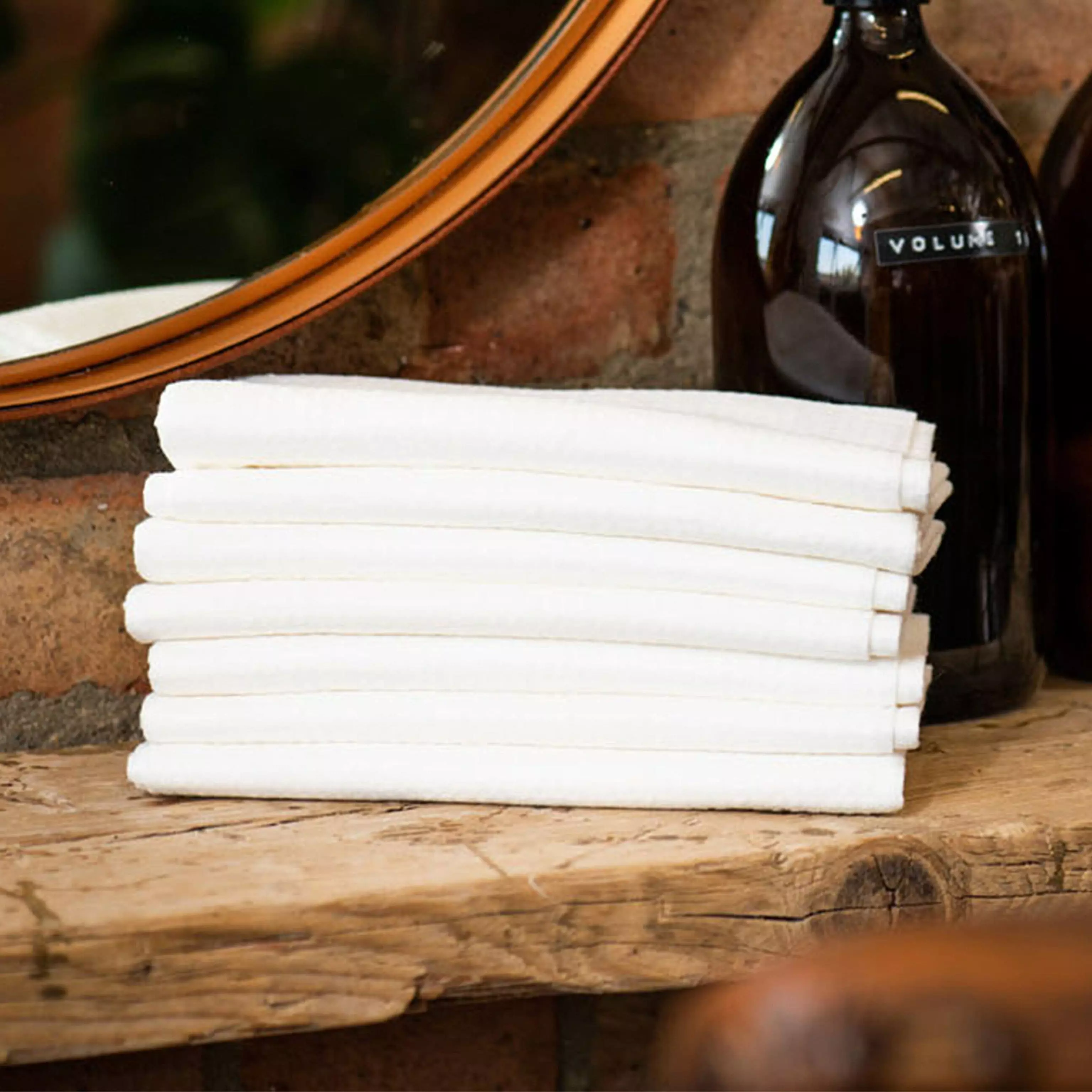 Waffelhandtücher klein weiß (Small Towels white)