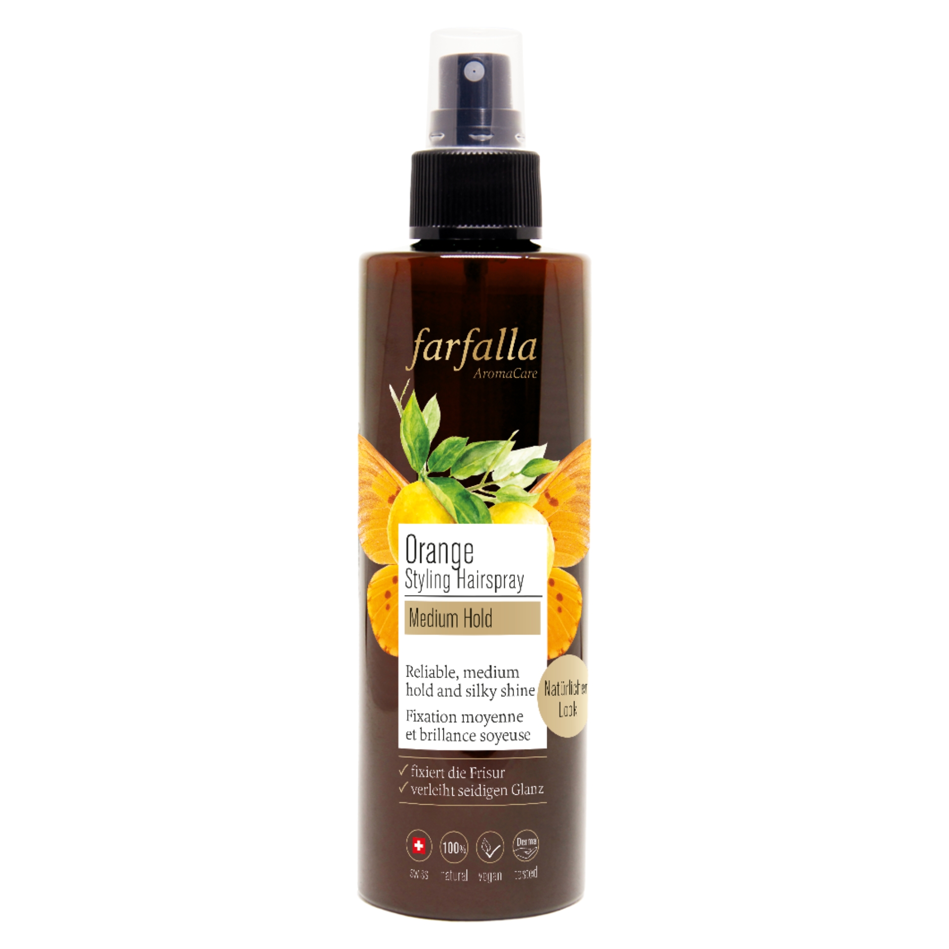 Orange Haarspray 