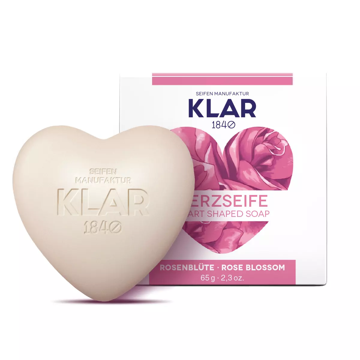 Klar´s Herzseife Rosenblüte