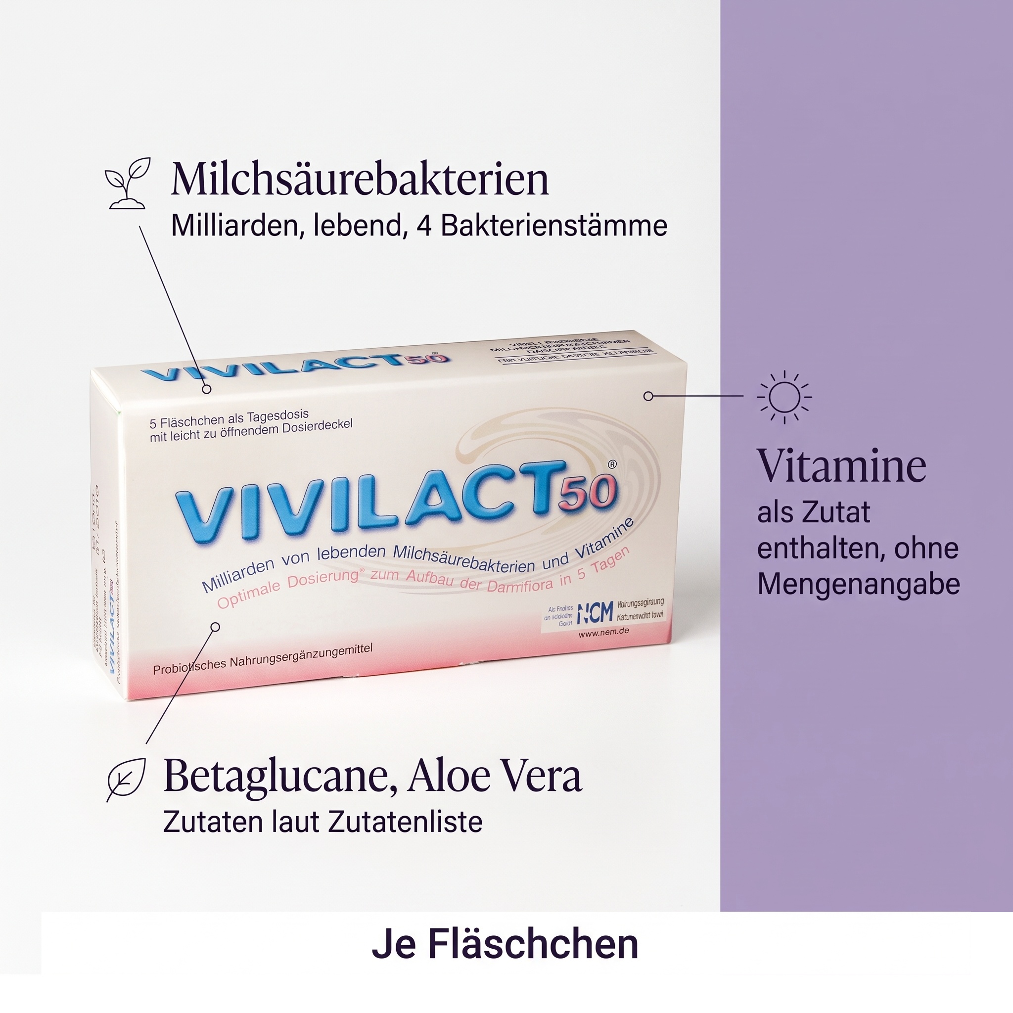 Vivilact Milchfermente Trinkampullen Vivilact Milchfermente Trinkampullen