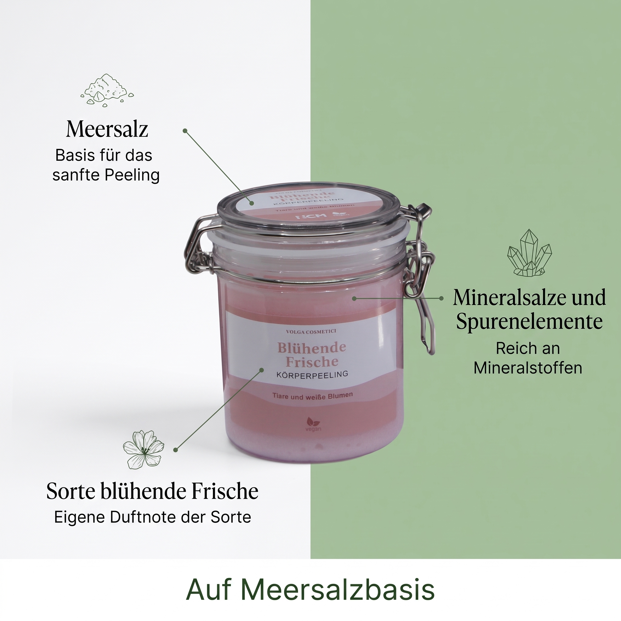 Körperpeeling blühende Frische