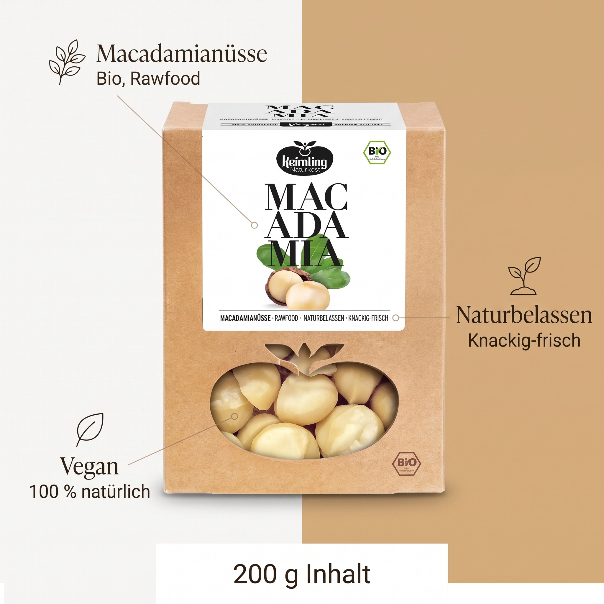 BIO Macadamianusskerne*