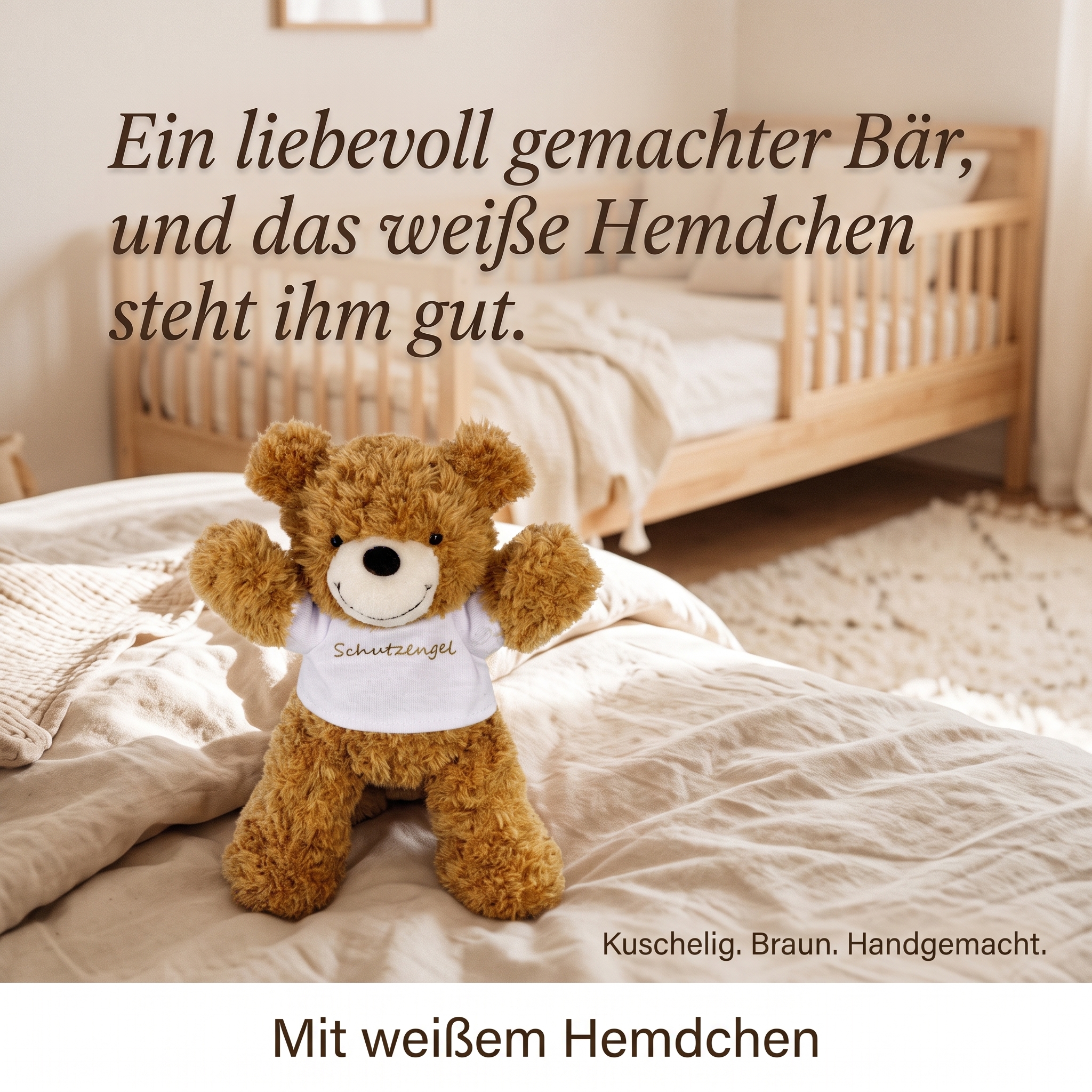 Benny Energiebär Schutzengel braun