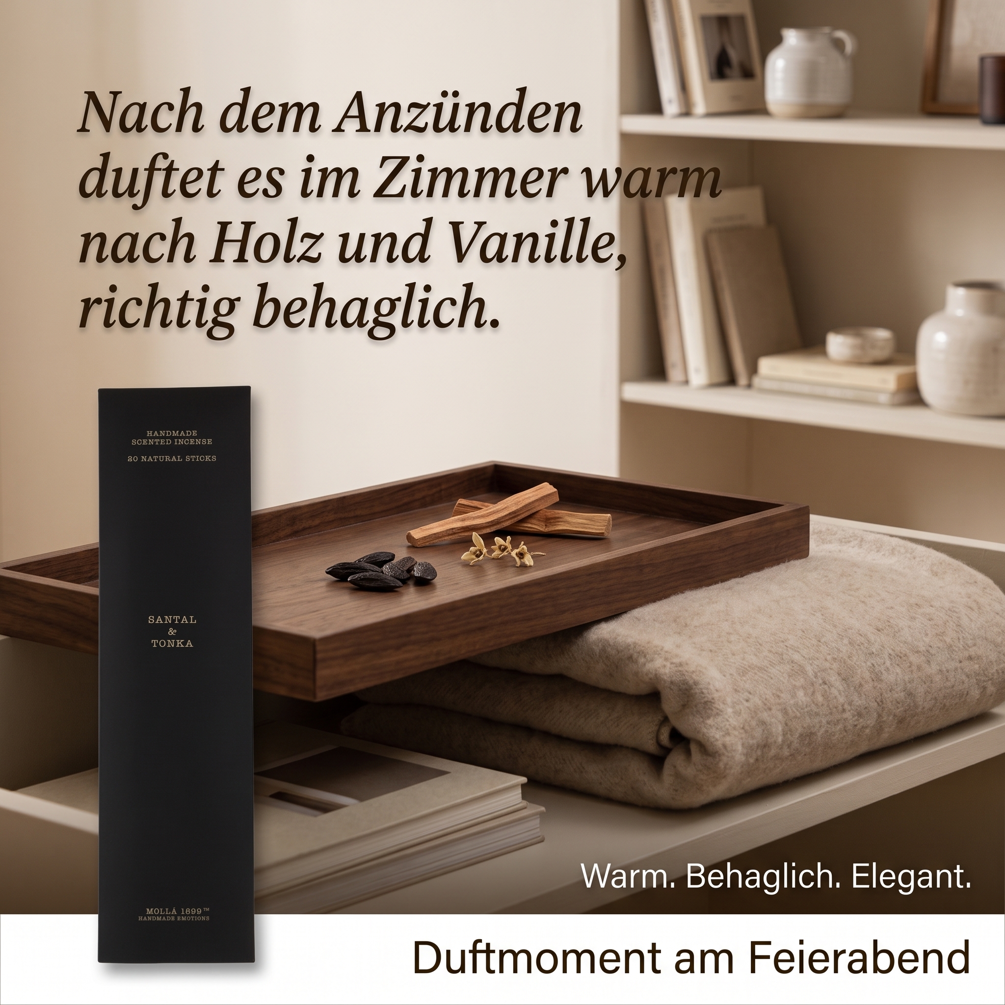 Räucherstäbchen Santal & Tonka 