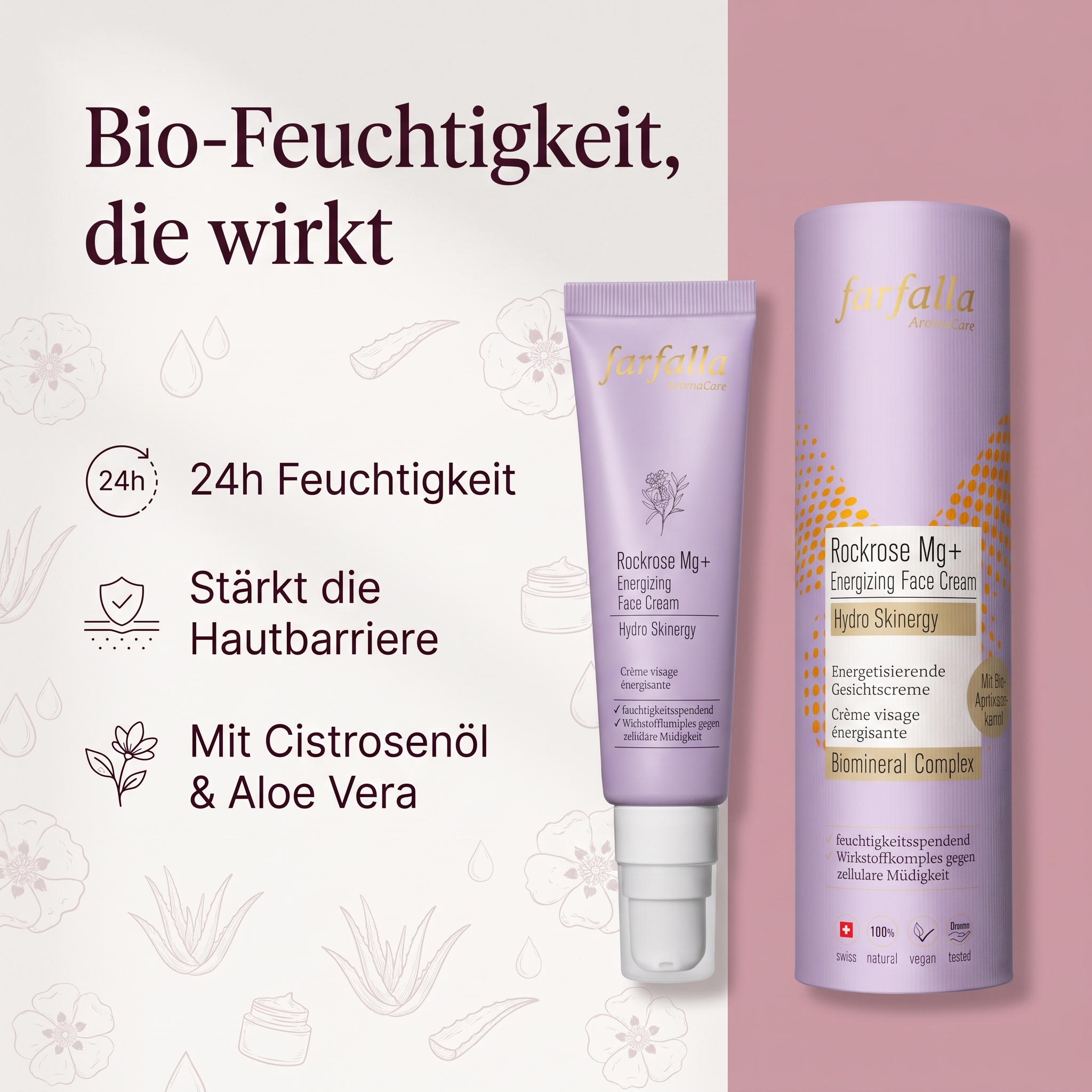 Rockrose Mg+ Energizing Gesichtscreme – Hydro Skinergy