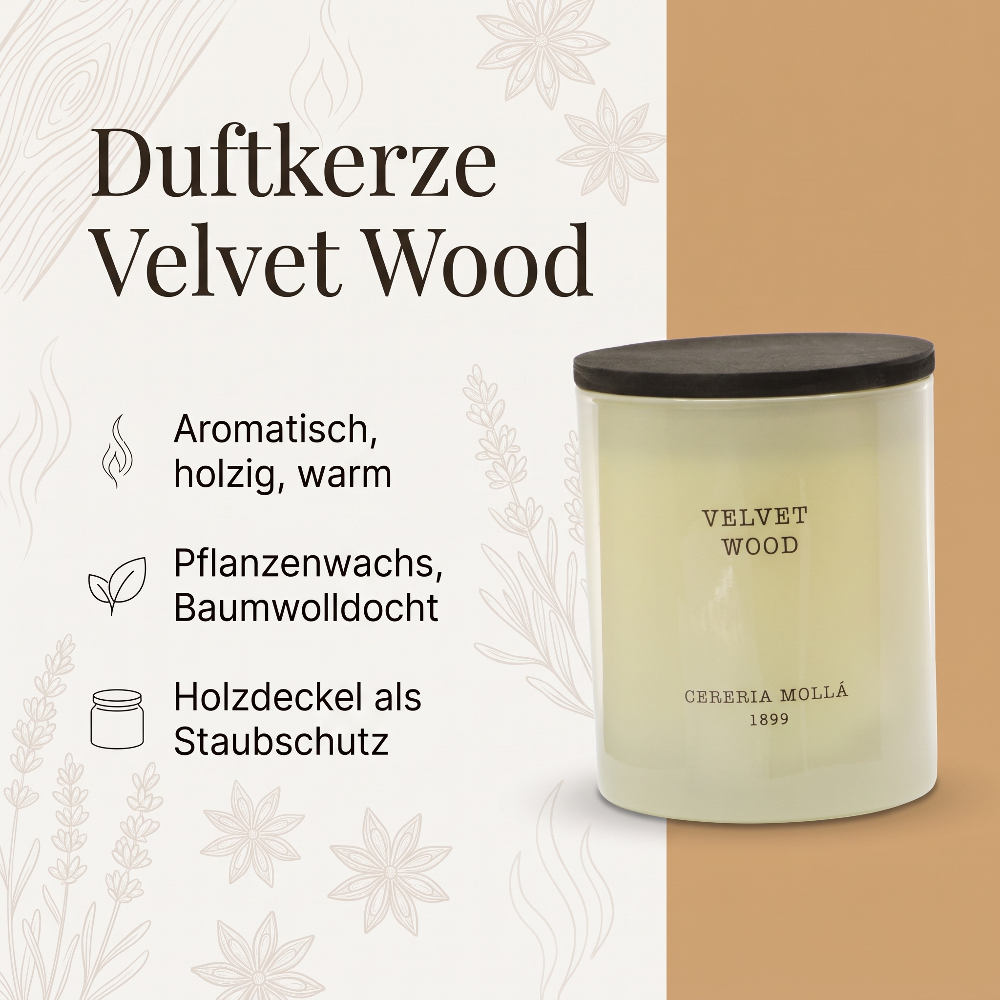 Duftkerze Velvet Wood
