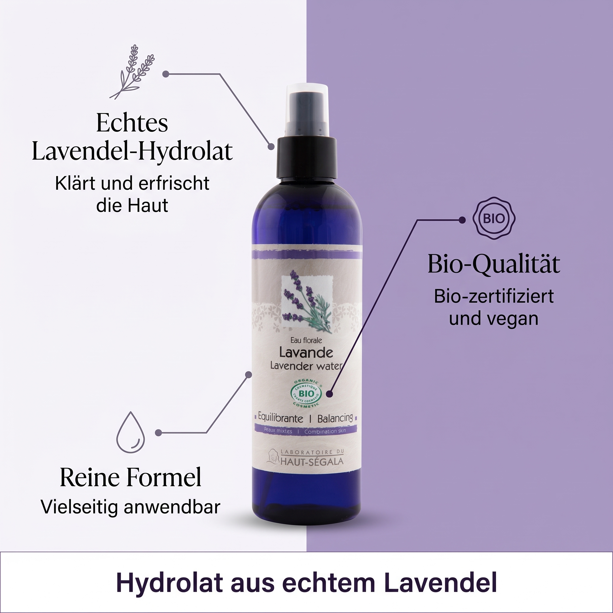 Lavendel-Blütenwasser bio