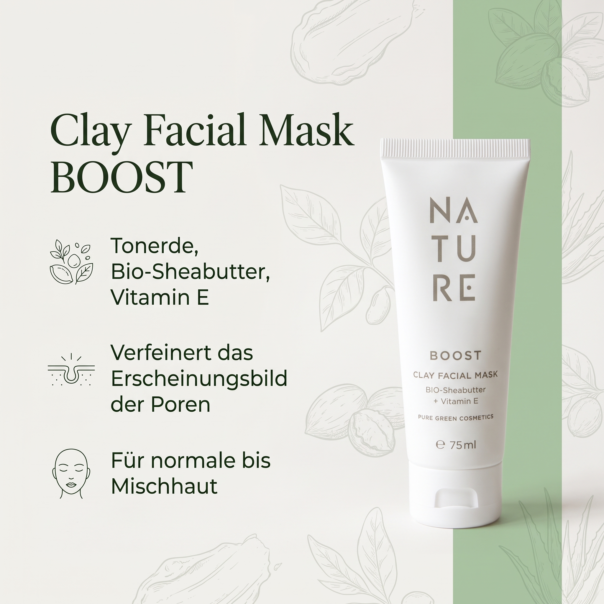 Clay Facial Mask BOOST Clay Facial Mask BOOST