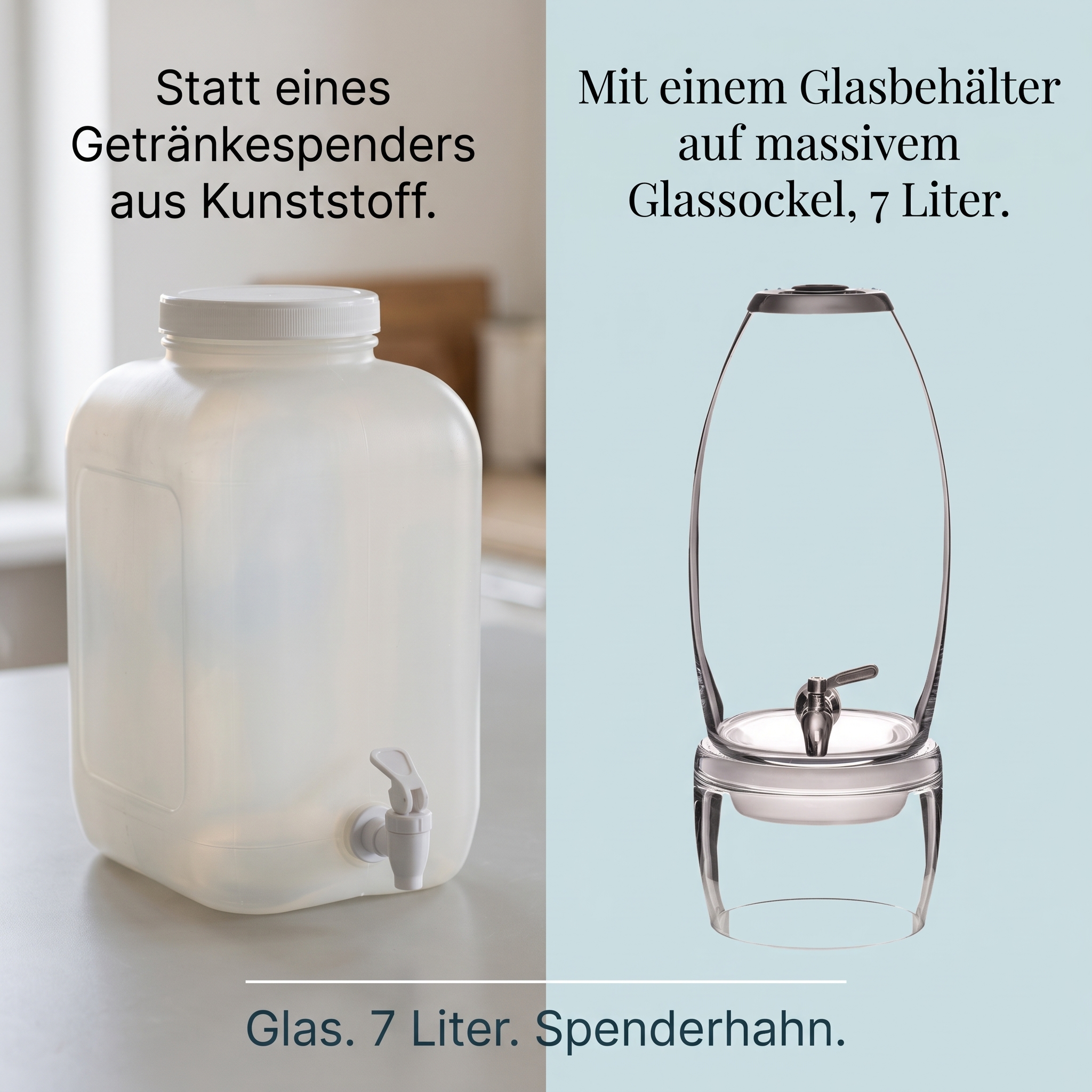 Wasserspender grande 7 Liter inkl. Sockel
