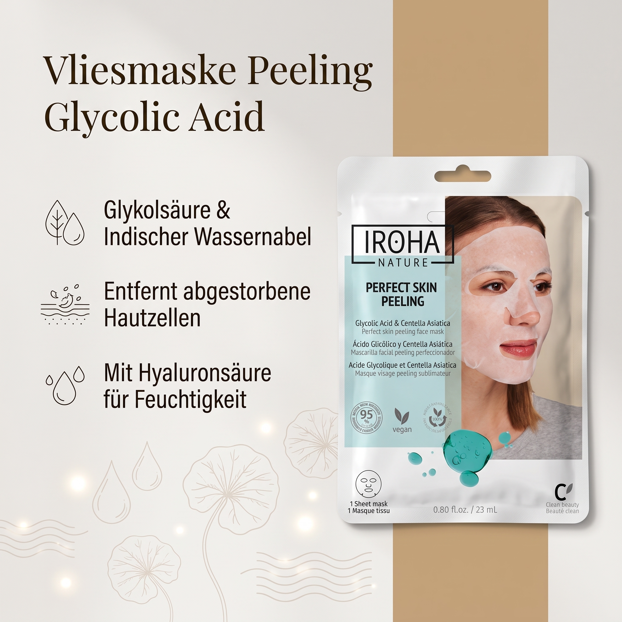 Vliesmaske Peeling Glycolic Acid Vliesmaske Peeling Glycolic Acid
