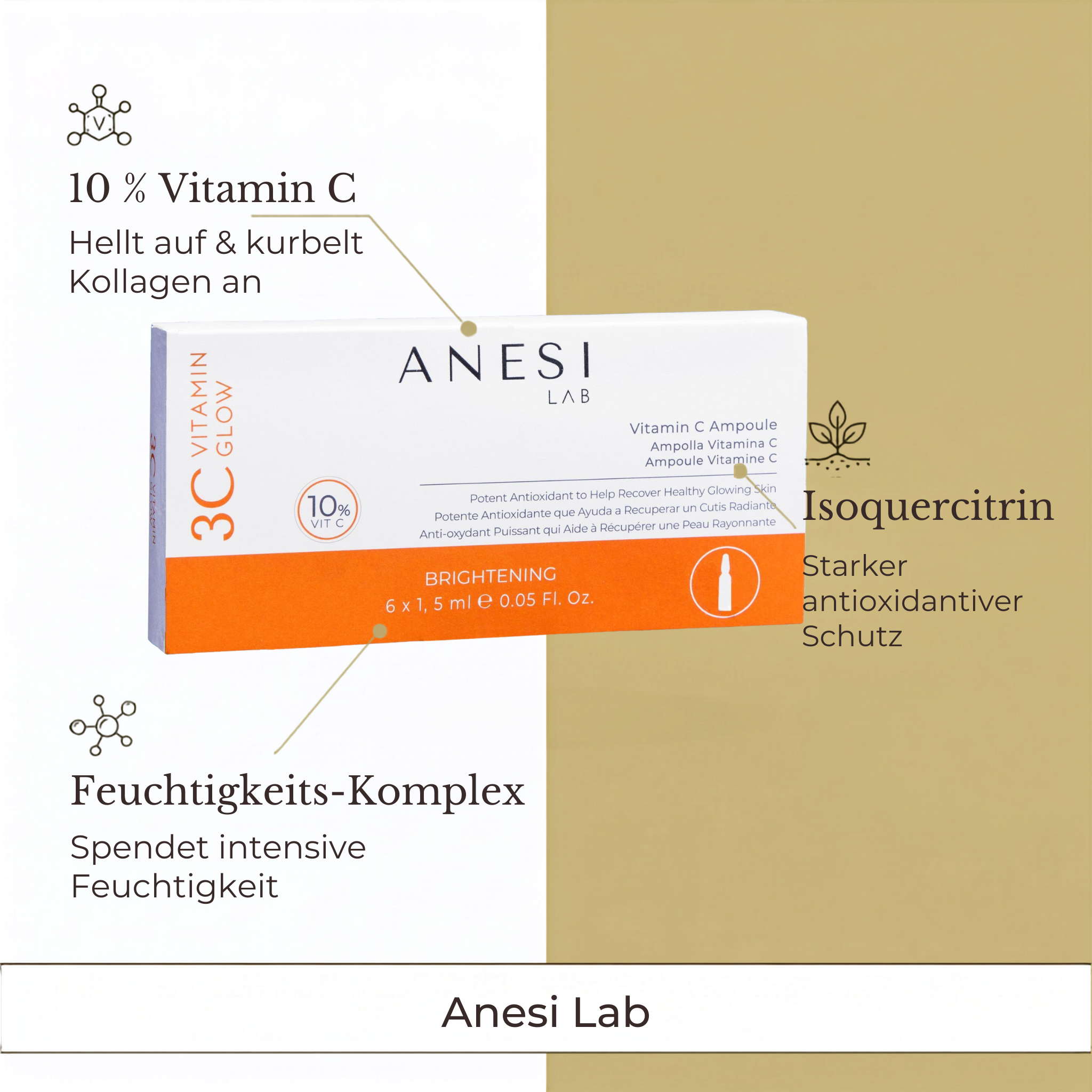 3C Vitamin Glow Radiance Boost Ampolles (Vitamin C Ampullen)