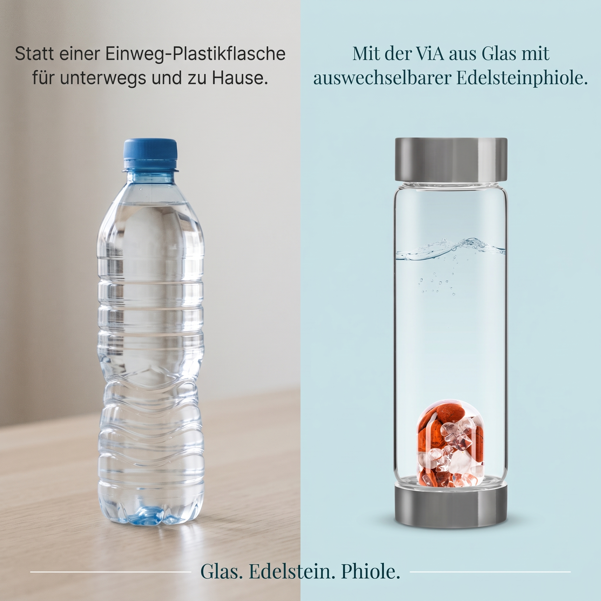 Edelsteinflasche ViA Fitness
