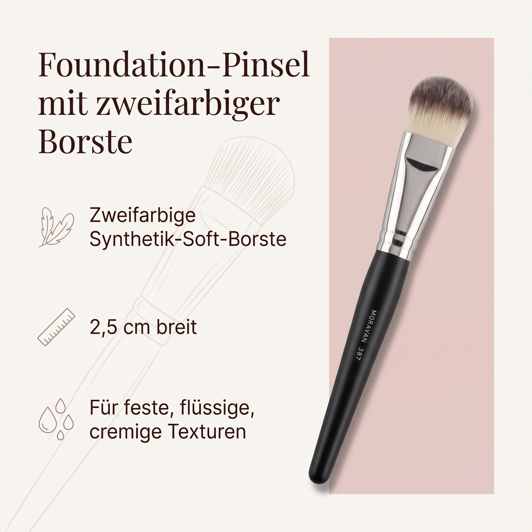 Pinsel für Make-up und Foundation Pinsel für Make-up und Foundation