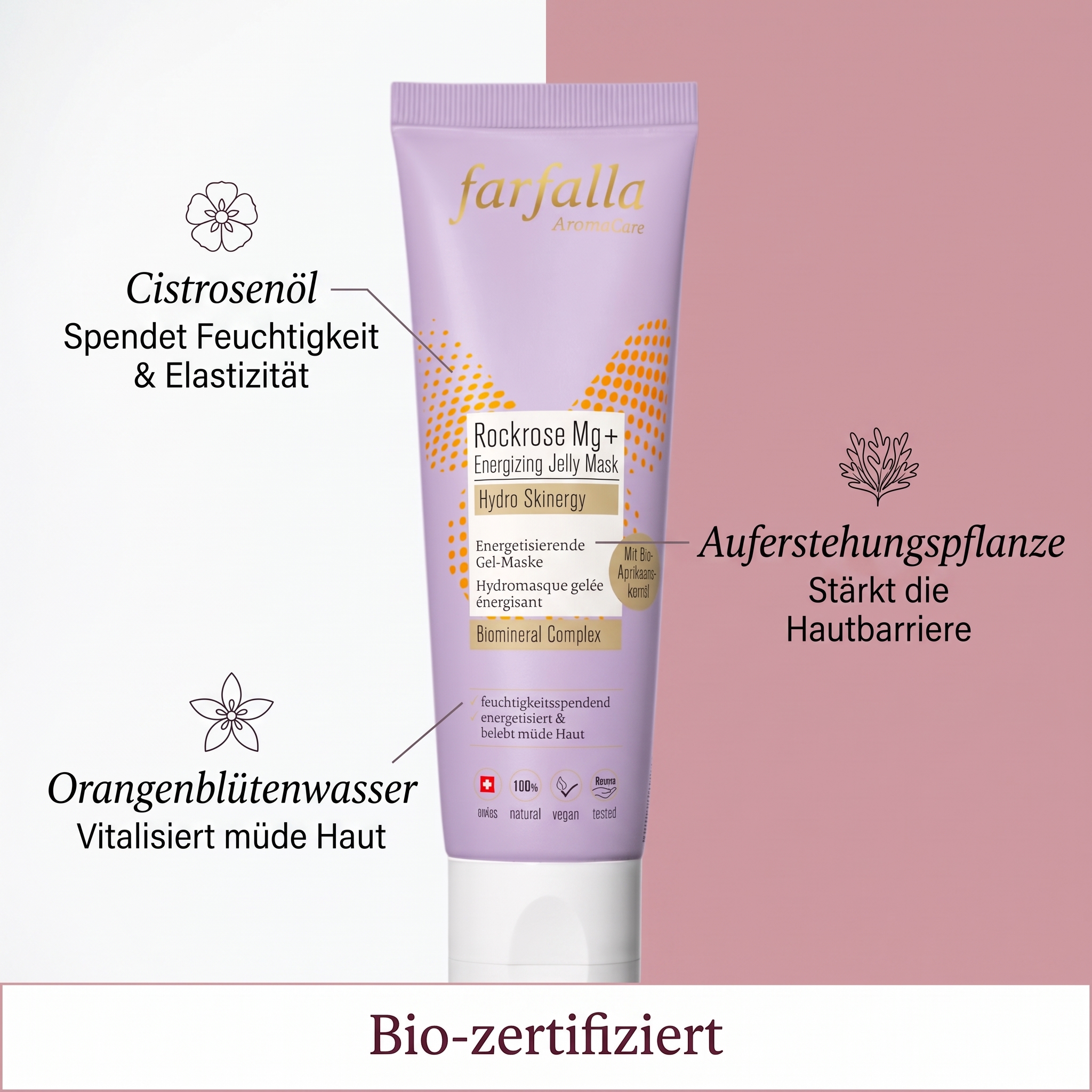Rockrose Mg+ Energizing Gelmaske – Hydro Skinergy