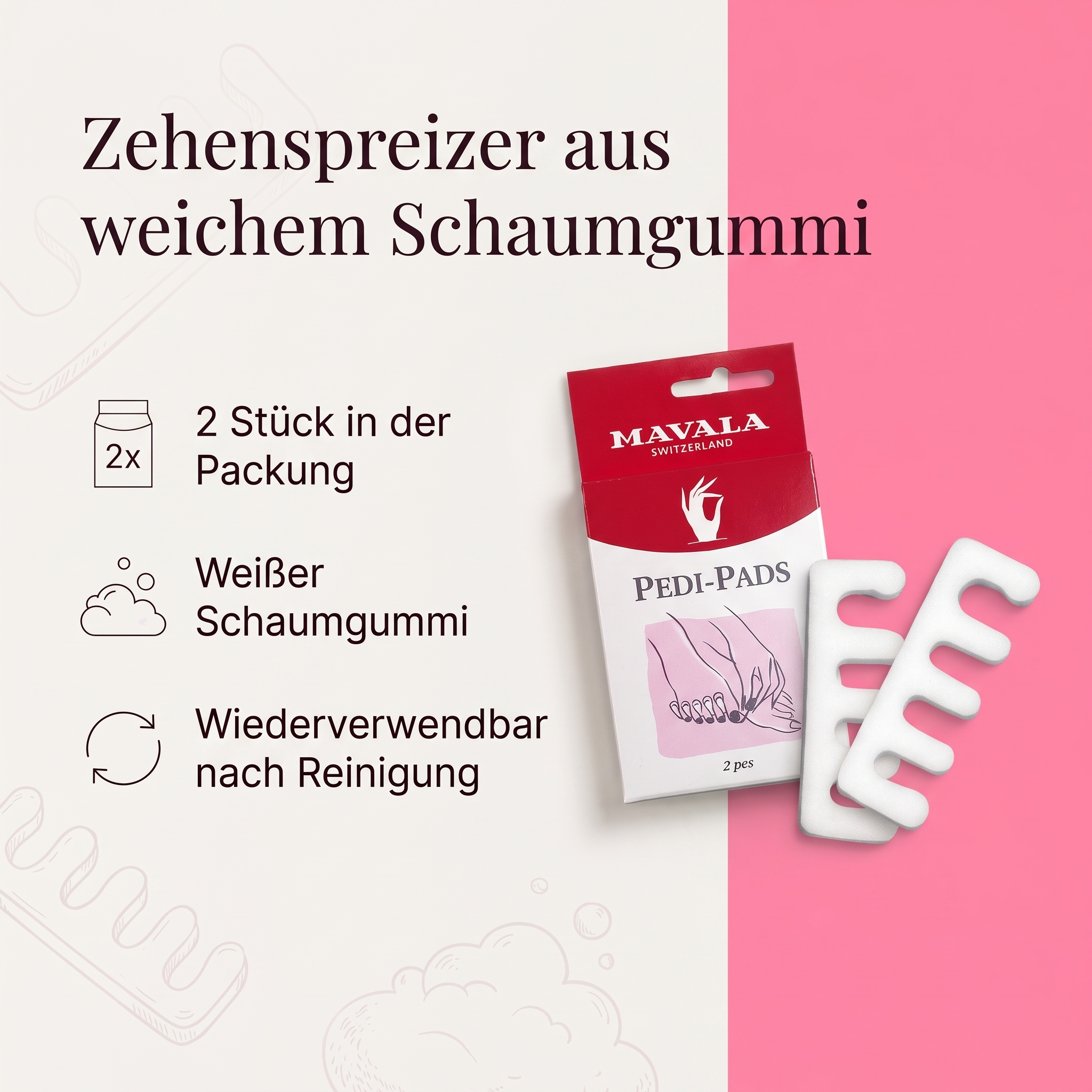 Zehenspreizer Pedi Pads 
