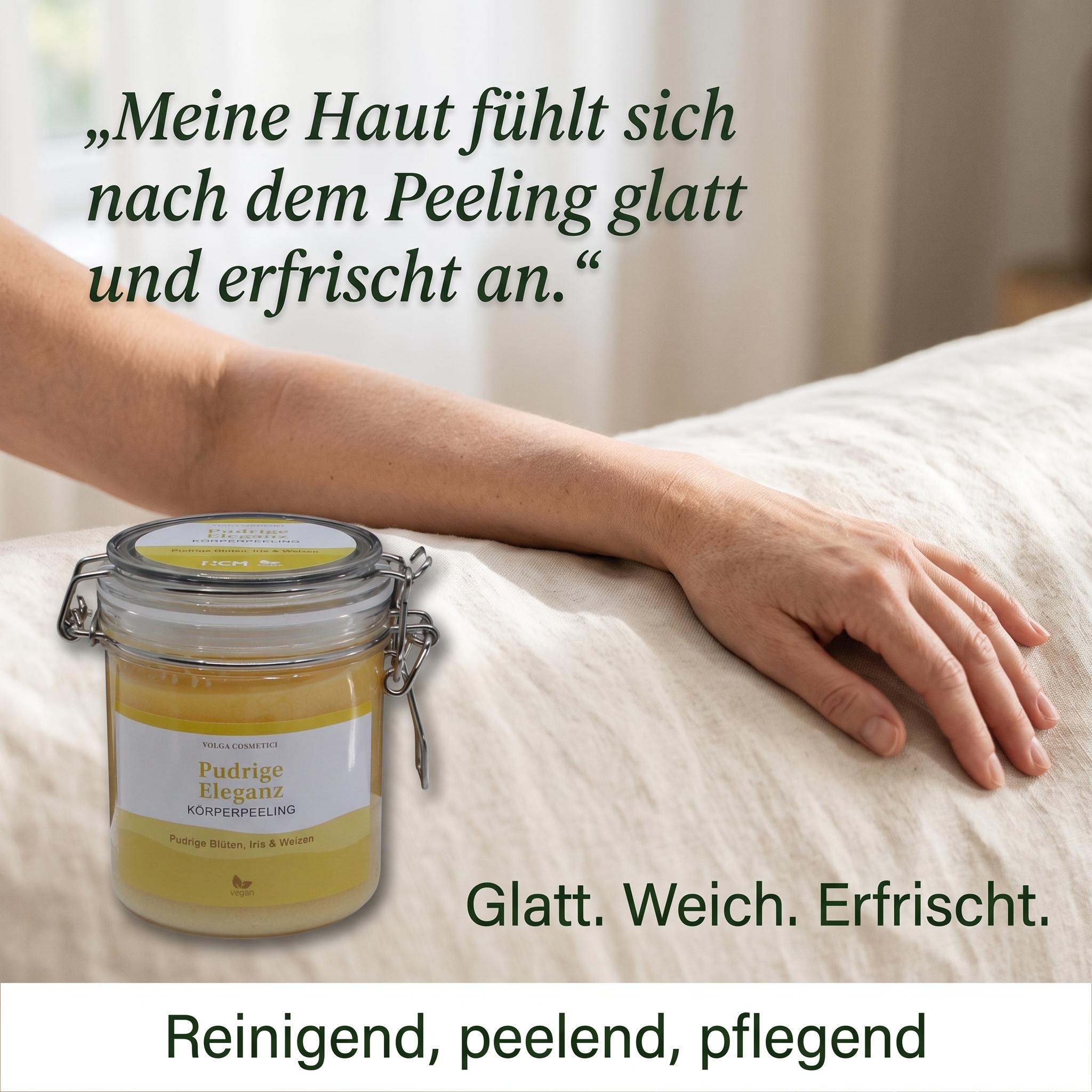 Körperpeeling pudrige Eleganz