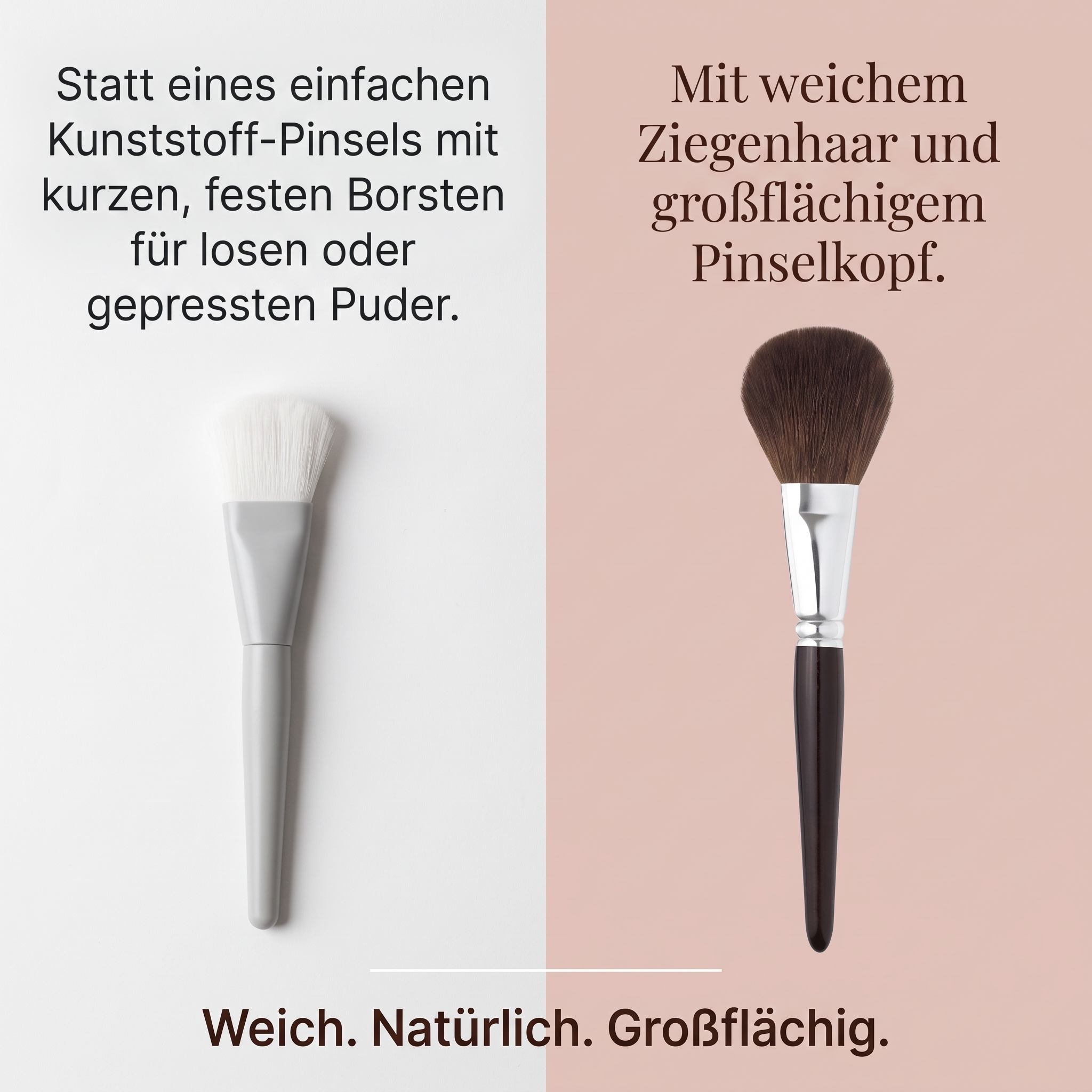 Puderpinsel aus Ziegenhaar Puderpinsel aus Ziegenhaar