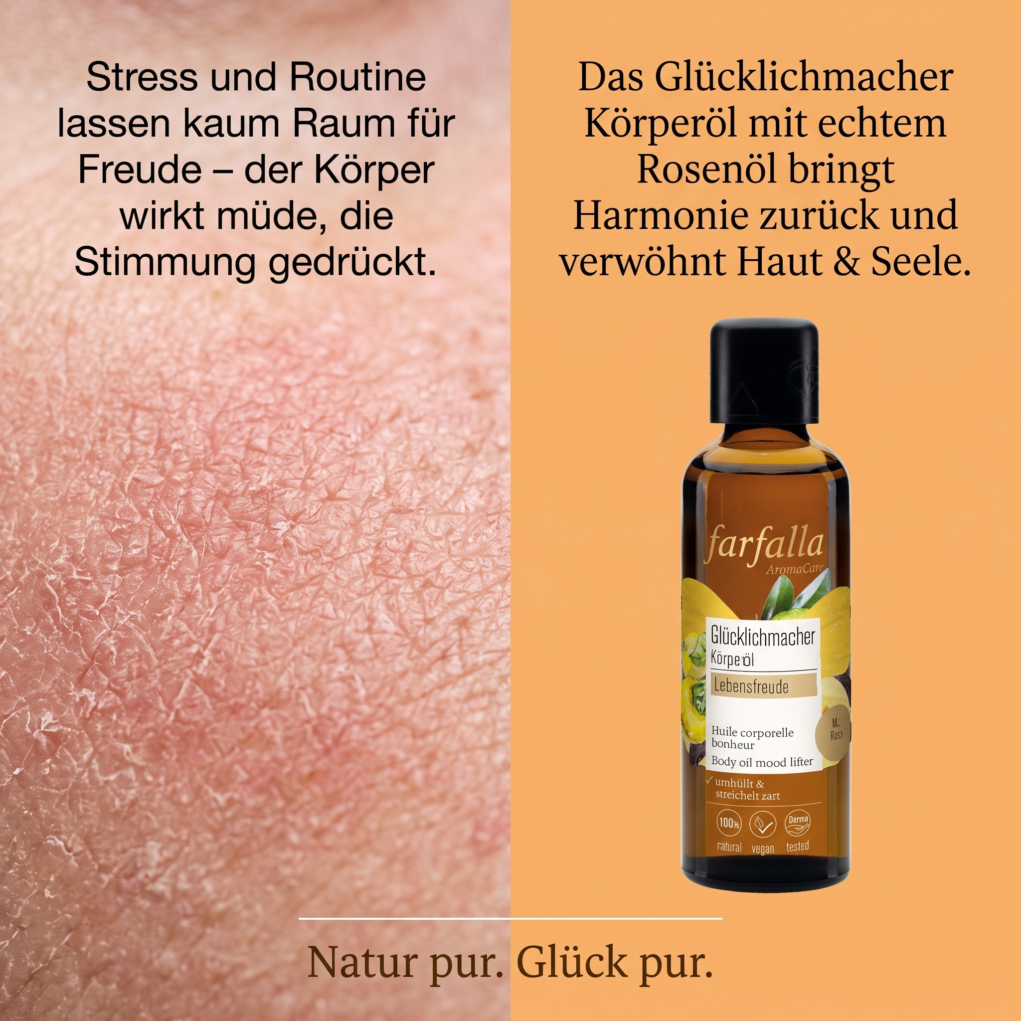 Lebensfreude Rose Glücklichmacher Körperöl