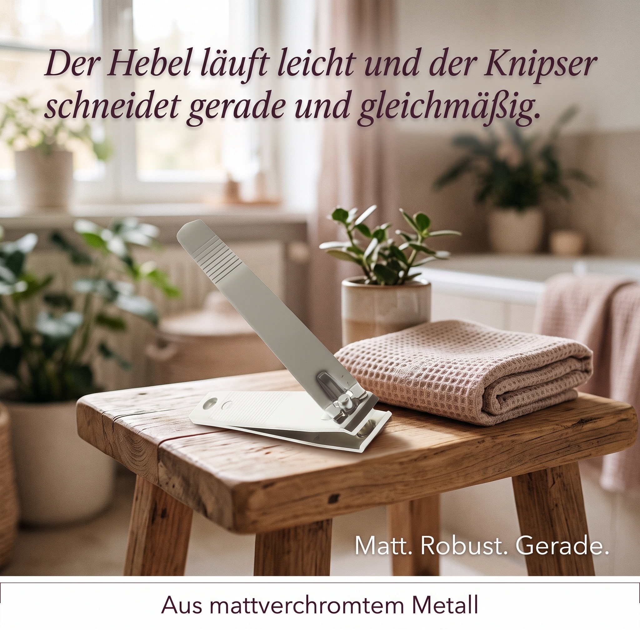 Fußnagelknipser mattchrom, 82mm 