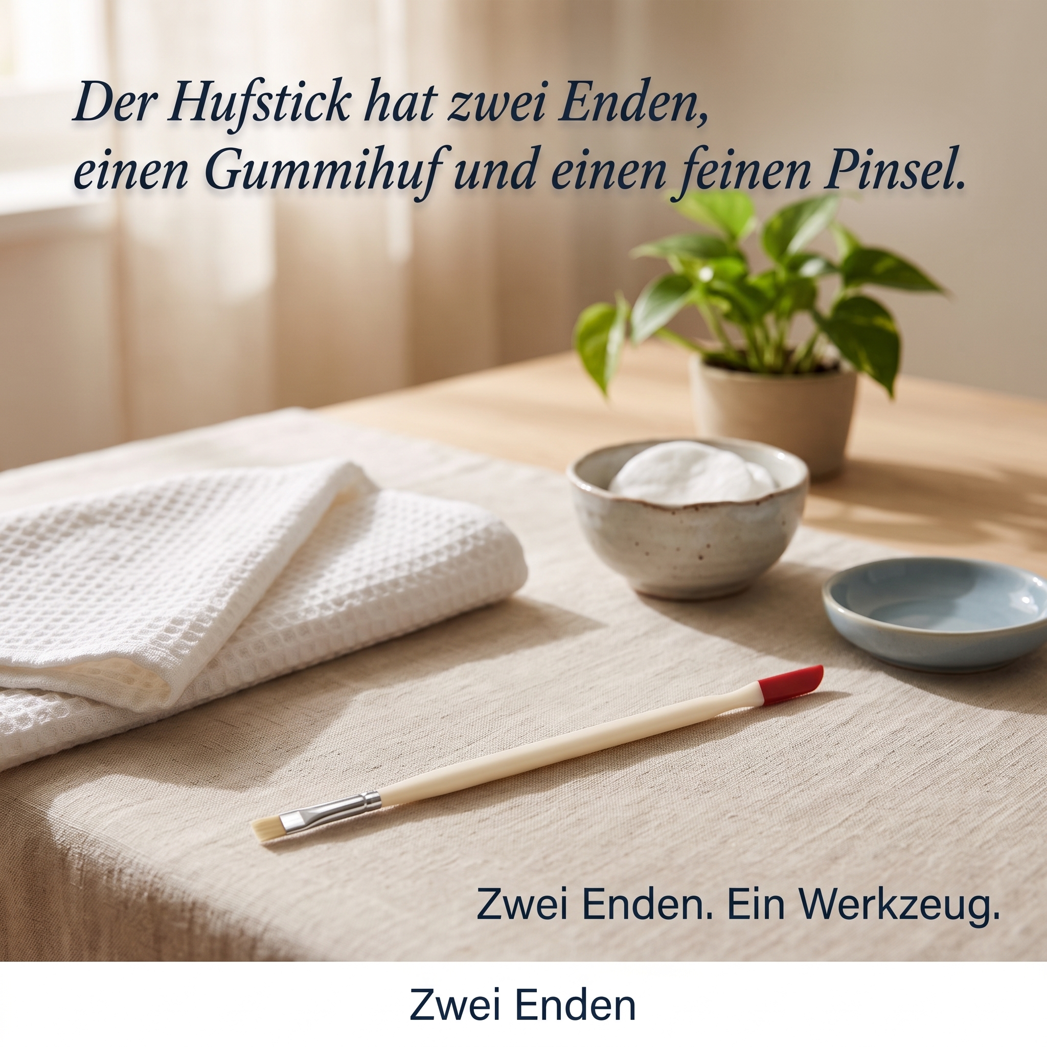 Hufstick mit Pinsel Hufstick mit Pinsel