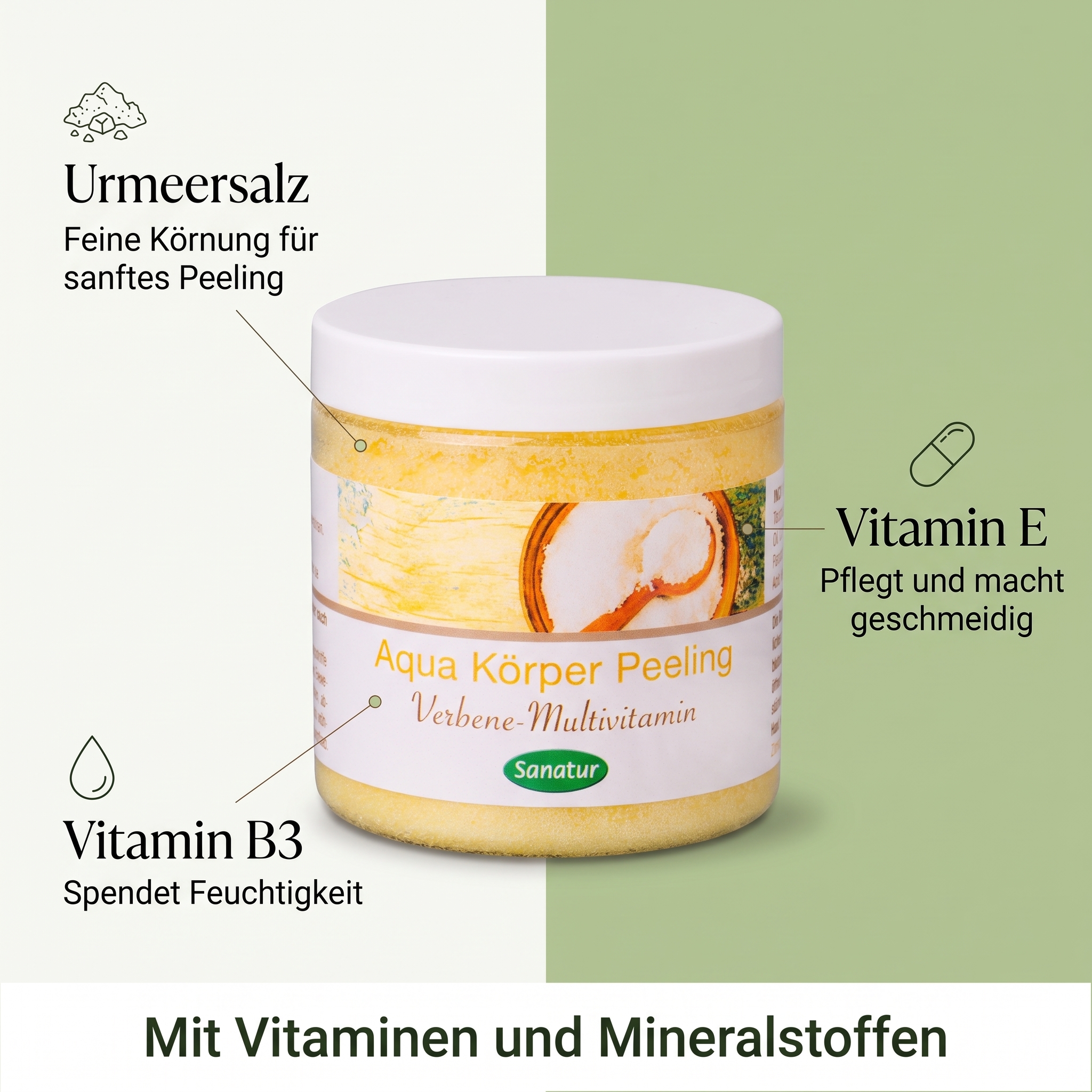 Aqua Körper Peeling Verbene-Multivitamin Aqua Körper Peeling Verbene-Multivitamin