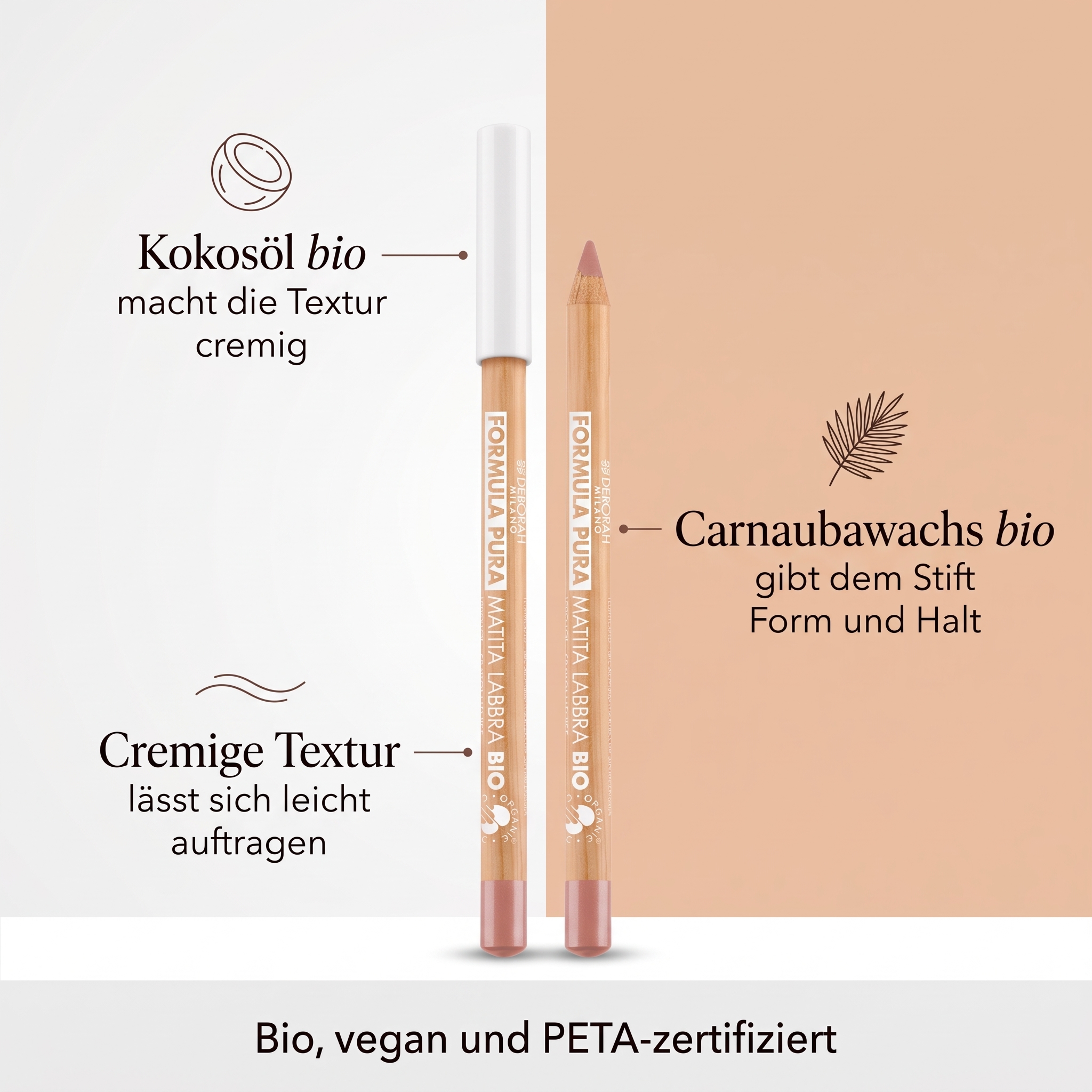 Lip Pencil Bio No. 01 Nude Beige Lip Pencil Bio No. 01 Nude Beige