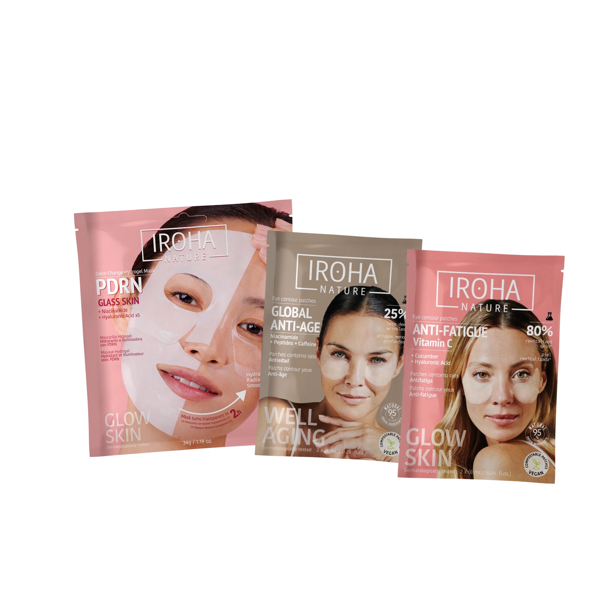 Iroha Test Set Glass Skin & Augenpads
