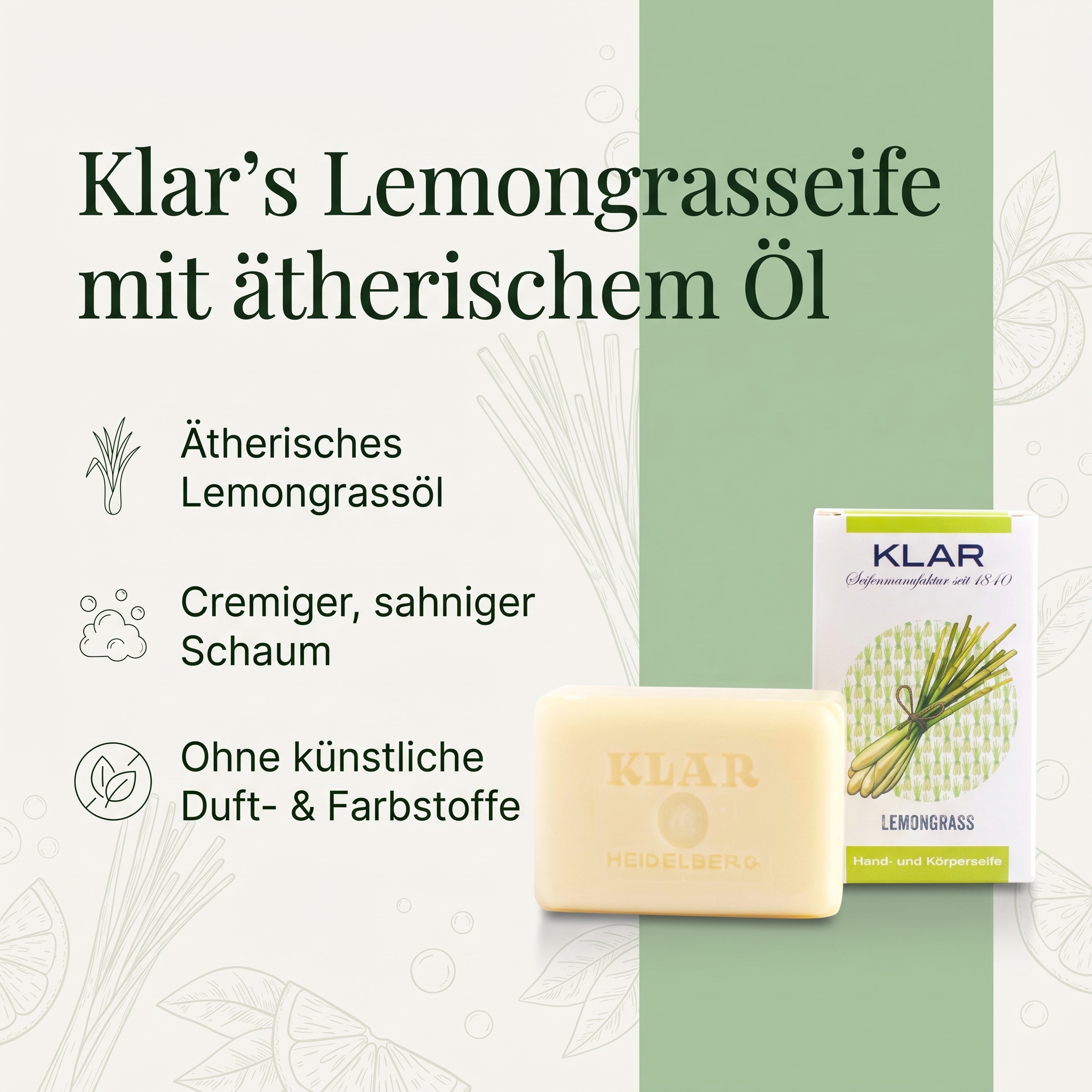 Klar´s Lemongrasseife 