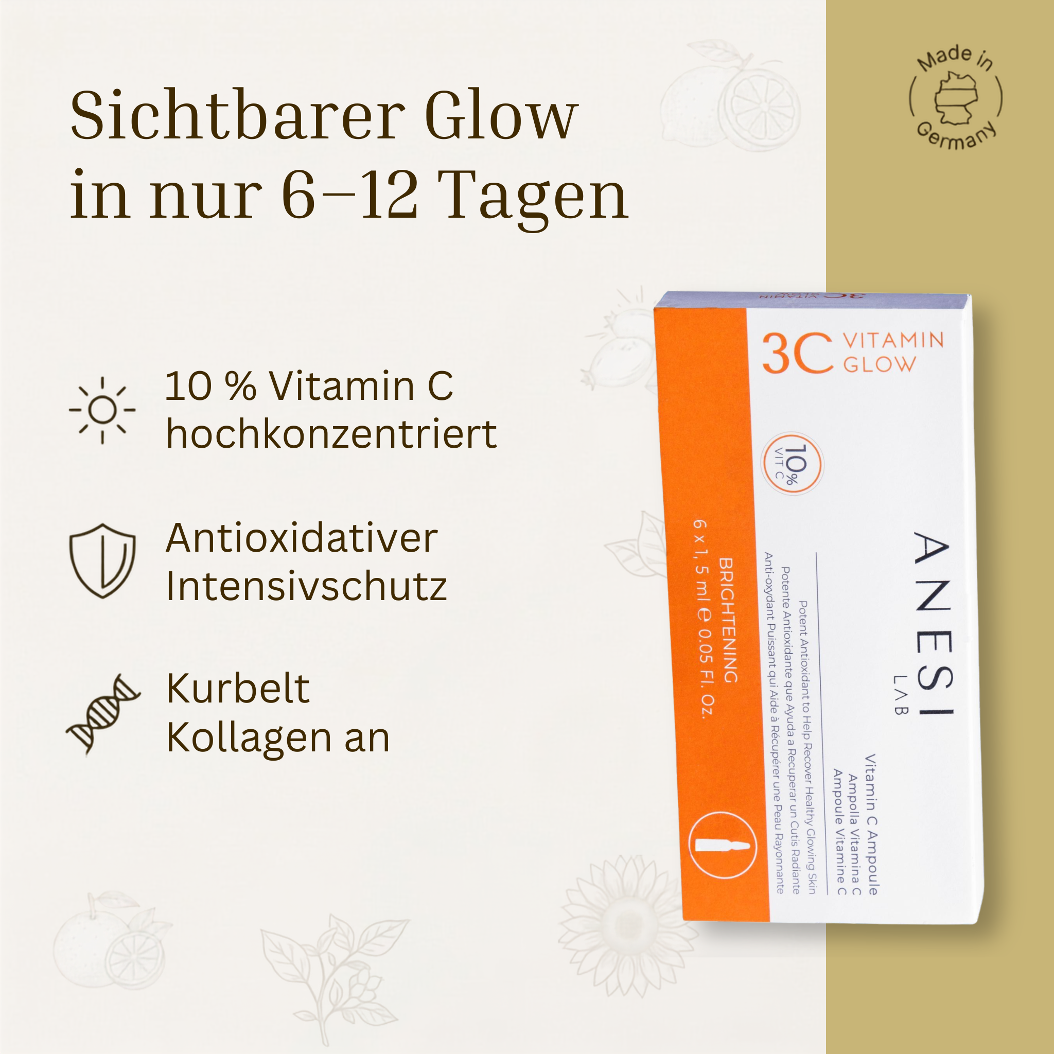 3C Vitamin Glow Radiance Boost Ampolles (Vitamin C Ampullen)