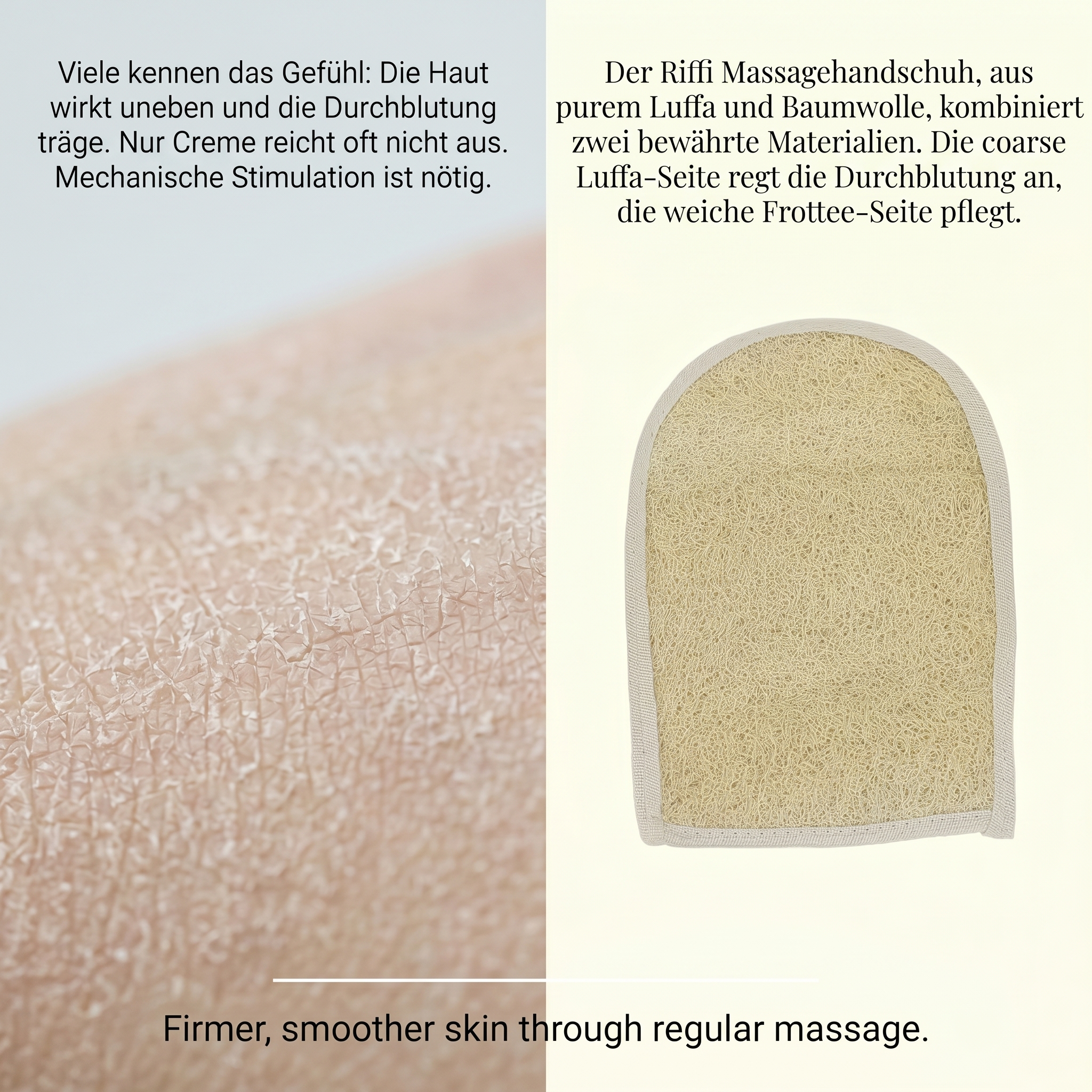 Massagehandschuh Natur Body
