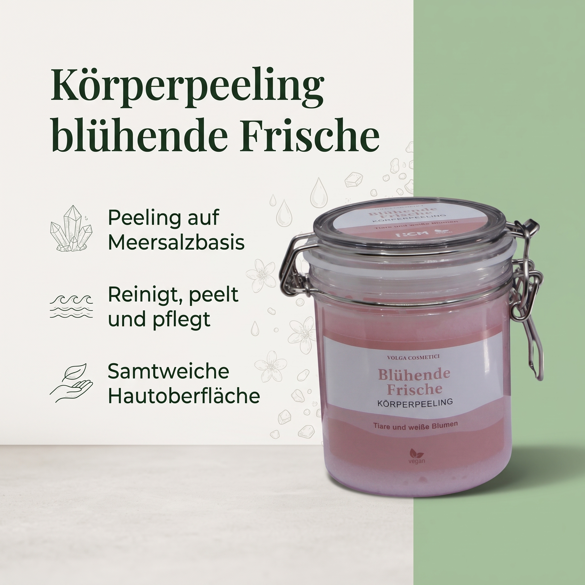 Körperpeeling blühende Frische