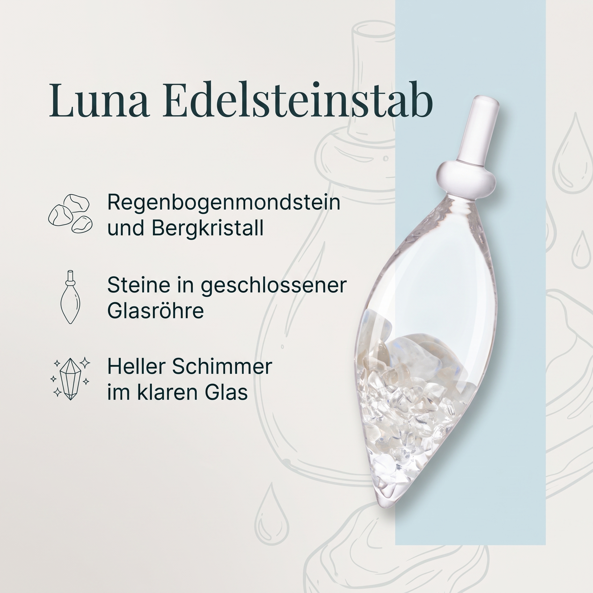 Luna Edelsteinstab