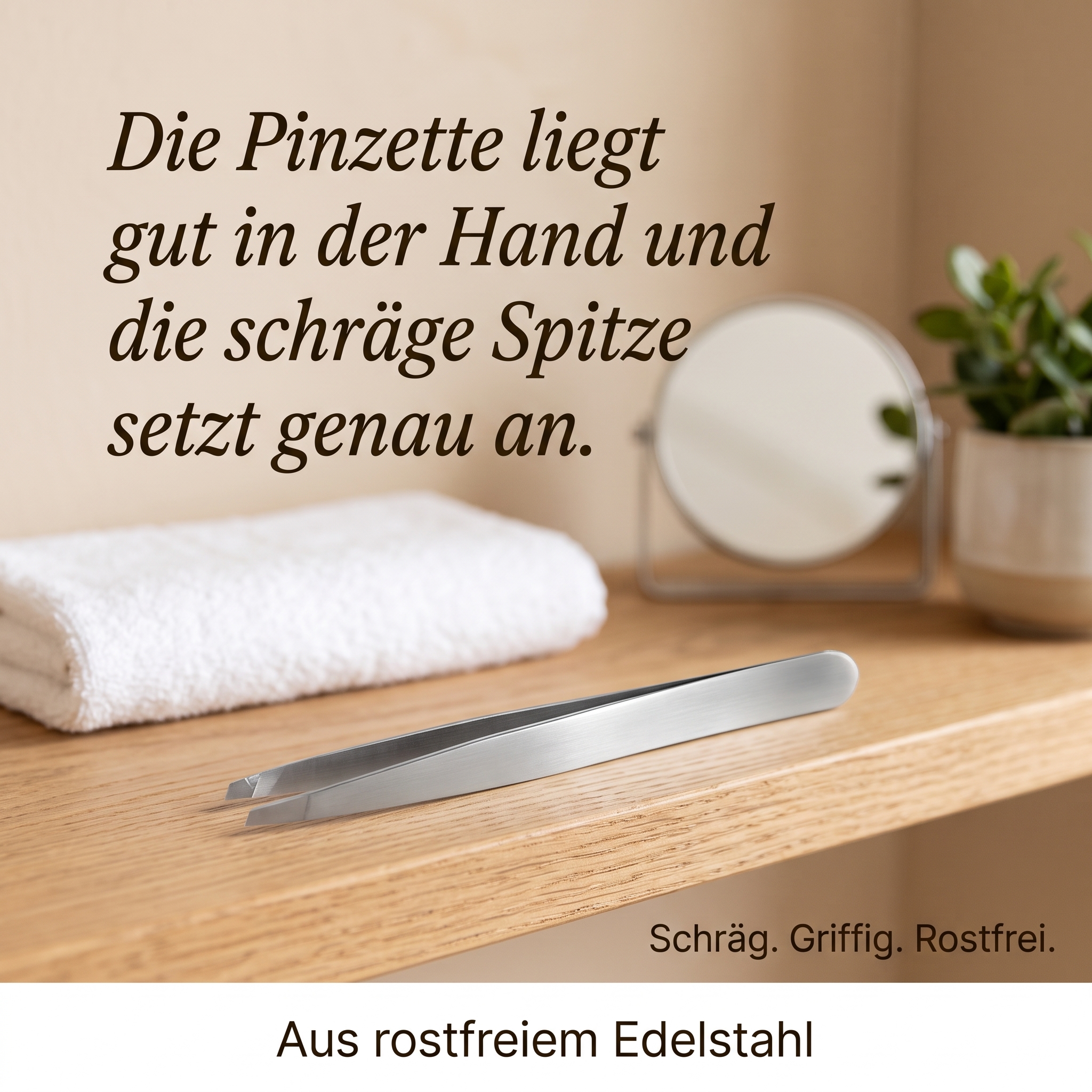 Diamantpinzette abgeschrägt Diamantpinzette abgeschrägt