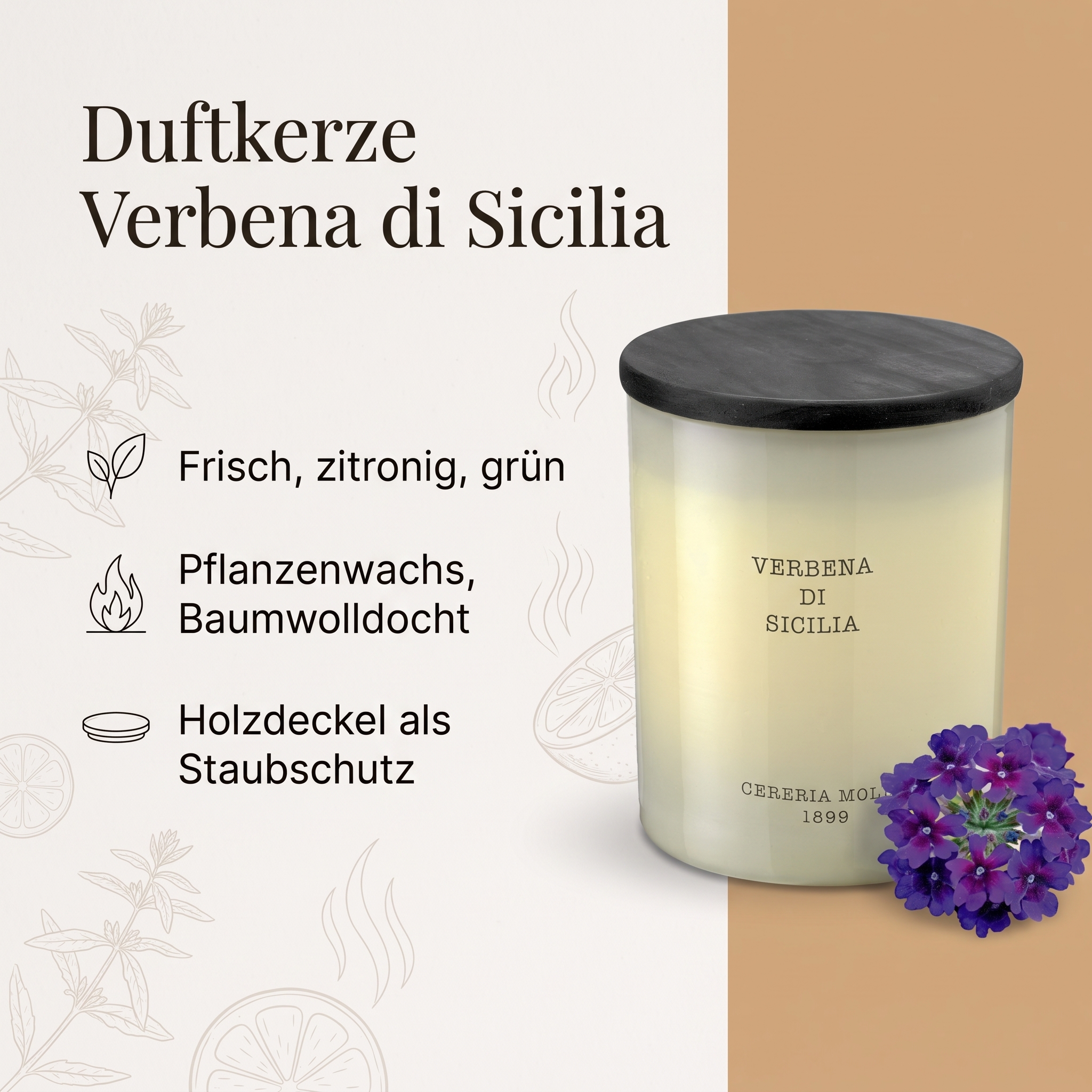 Duftkerze Verbena di Sicilia 