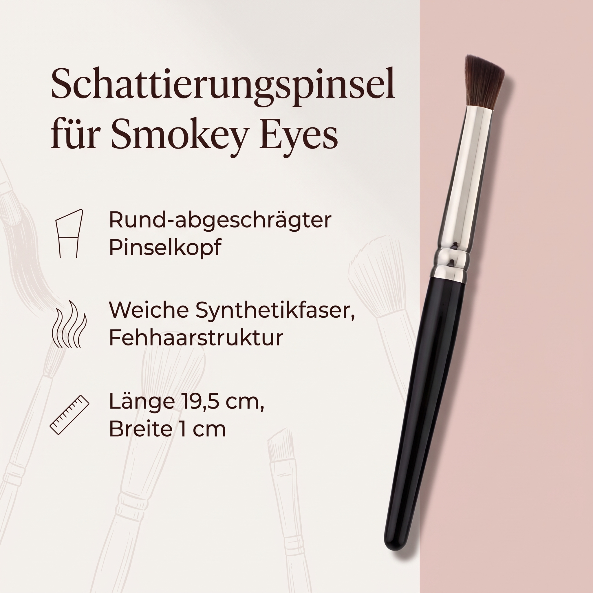 Schattierungspinsel Smoky Synthetikfaser Schattierungspinsel Smoky Synthetikfaser