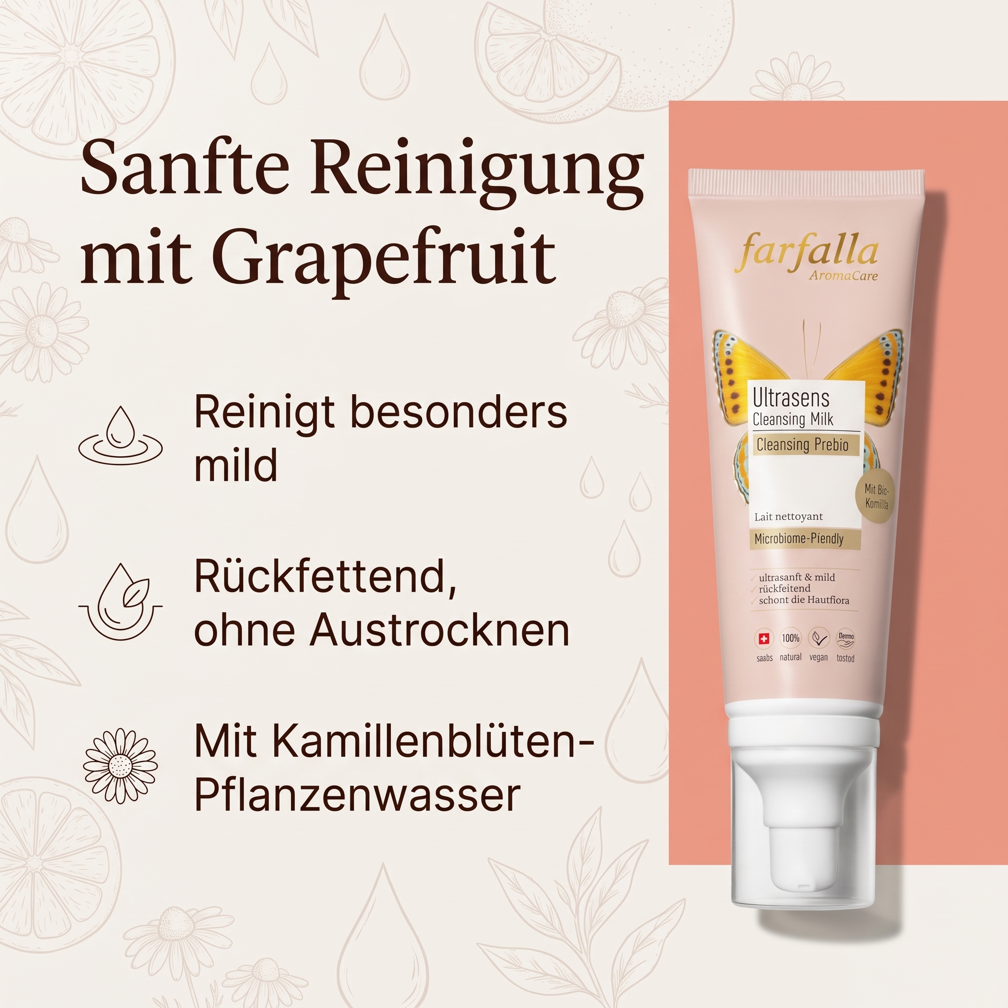 Grapefruit Reinigungsmilch – Cleansing Prebio Grapefruit Reinigungsmilch – Cleansing Prebio