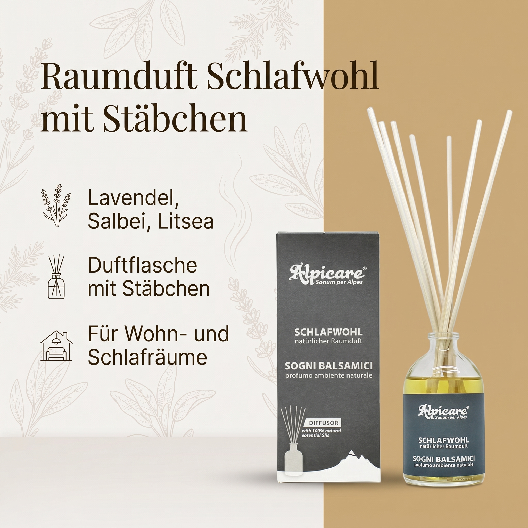 Raumduft Schlafwohl mit Stäbchen Alpicare Raumduft Schlafwohl mit Stäbchen Alpicare