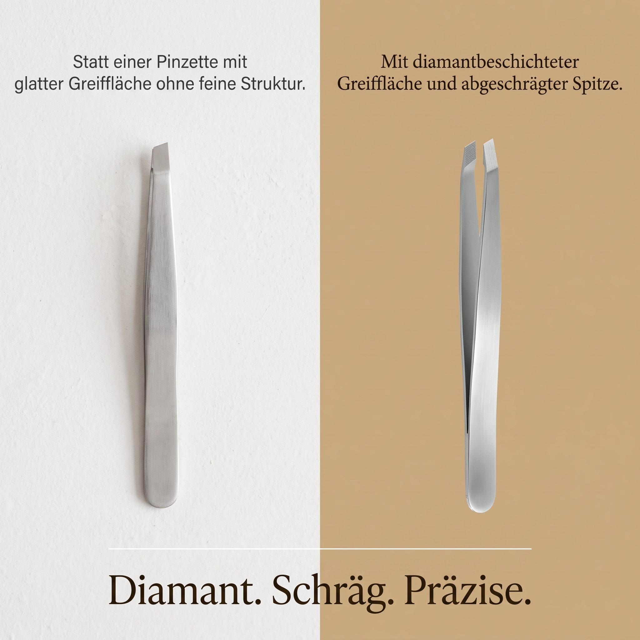 Diamantpinzette abgeschrägt Diamantpinzette abgeschrägt