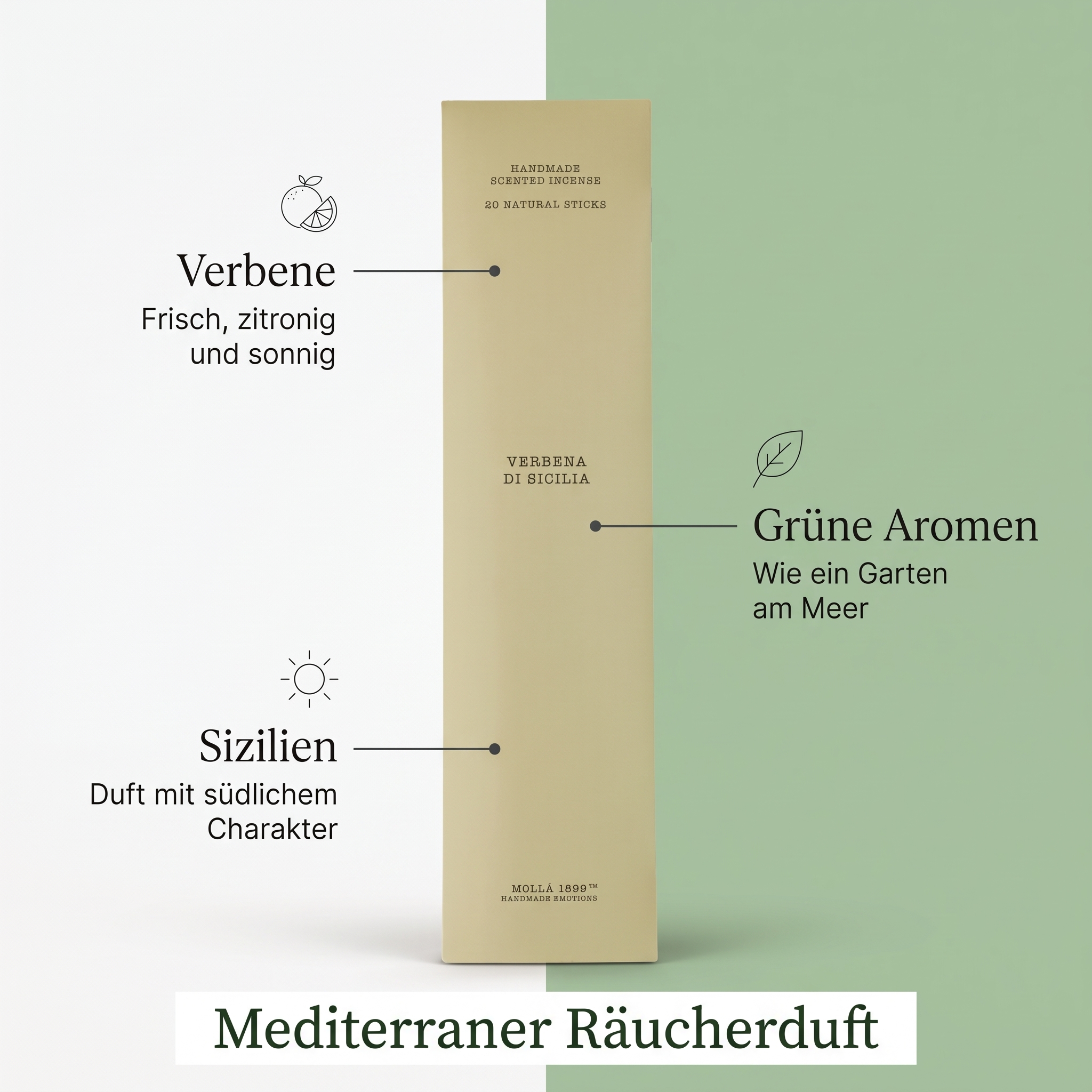 Räucherstäbchen Verbena di Sicilia