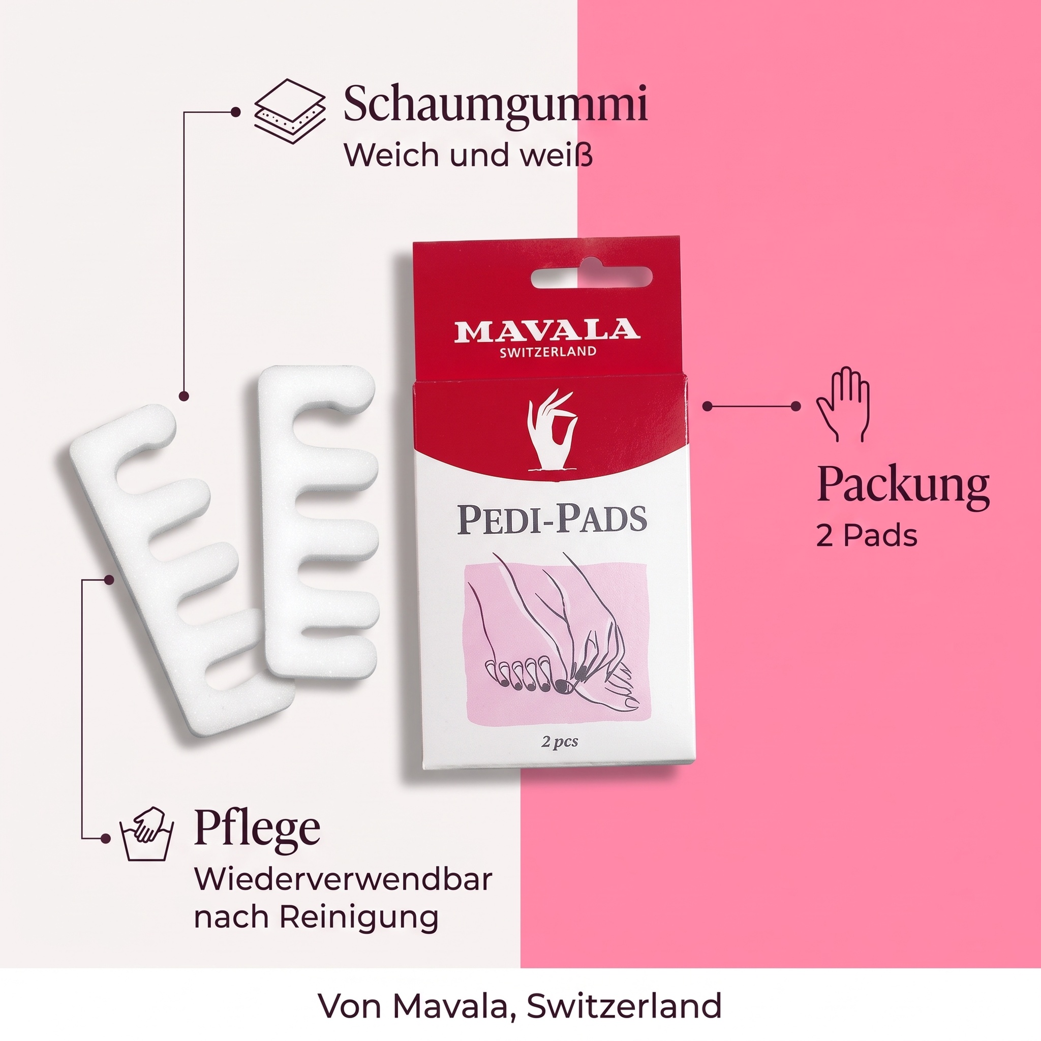 Zehenspreizer Pedi Pads 