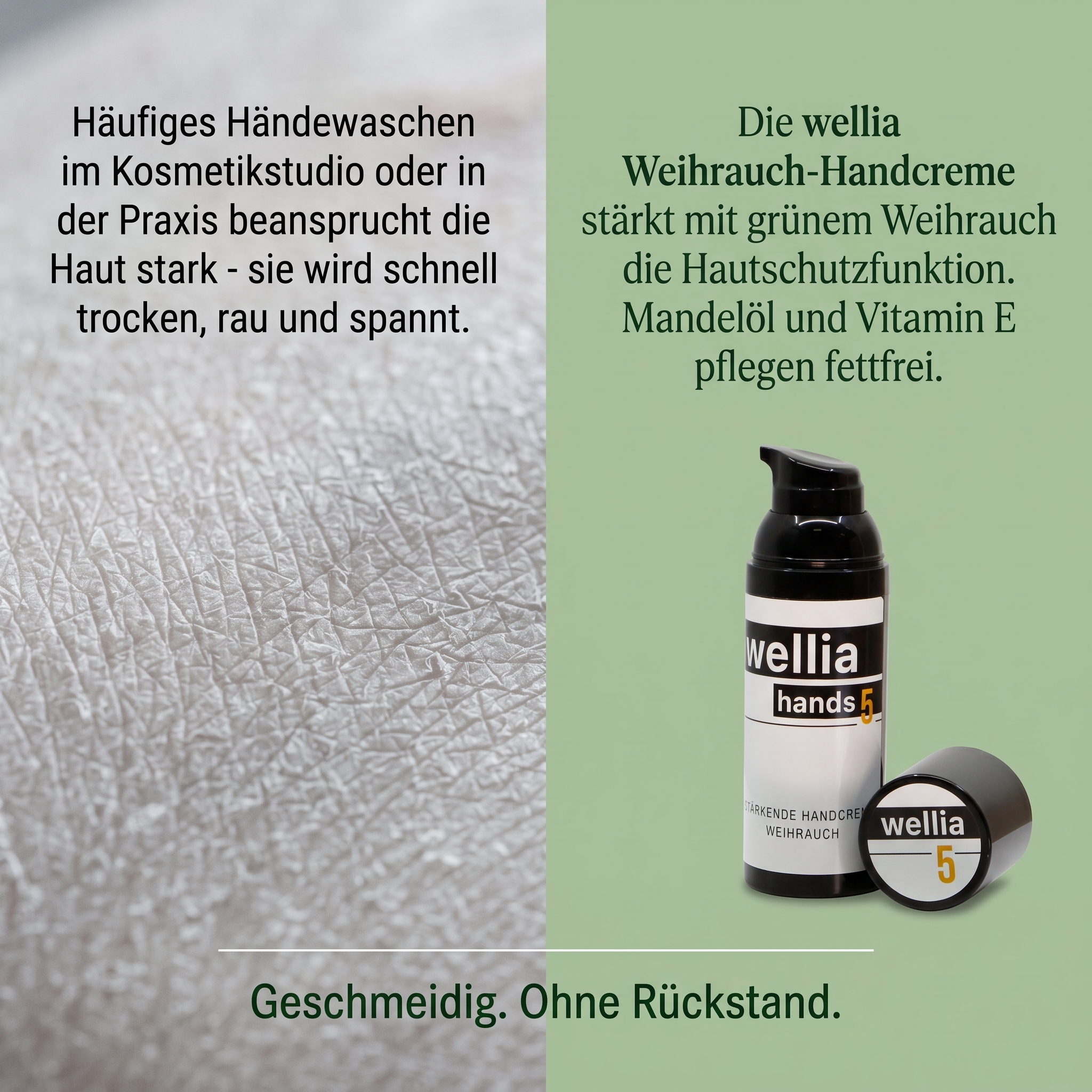 Stärkende Handcreme wellia 5 - Weihrauch