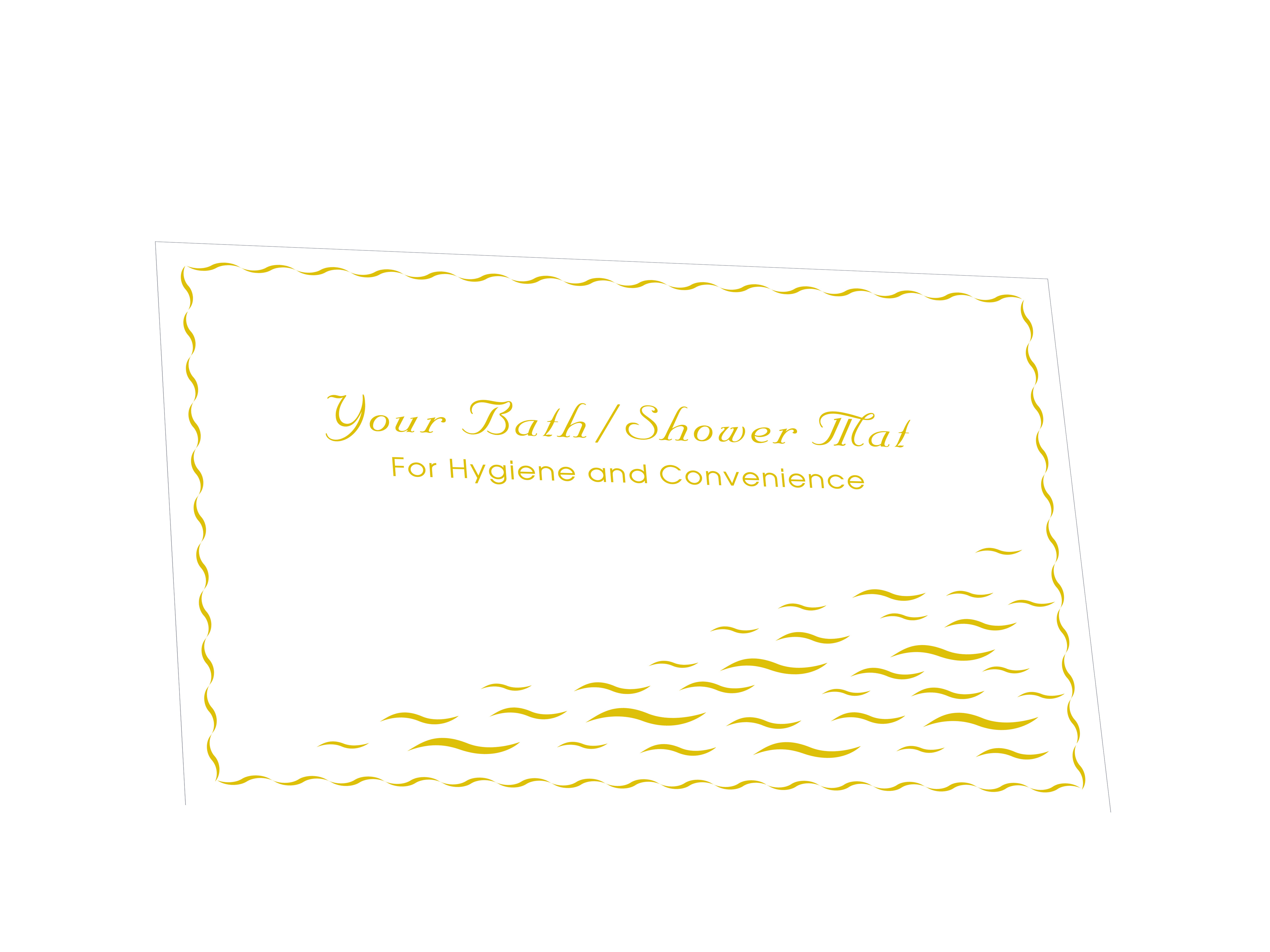 Fußmatte Vlies 'Welle' 60x42 cm