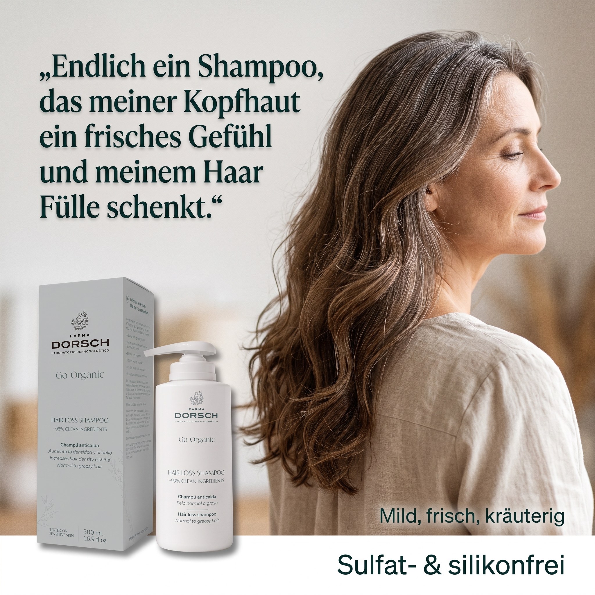 Go Organic Shampoo Hair Loss normal/fettig (vormals Antiage Booster) Go Organic Shampoo Hair Loss normal/fettig (vormals Antiage Booster)