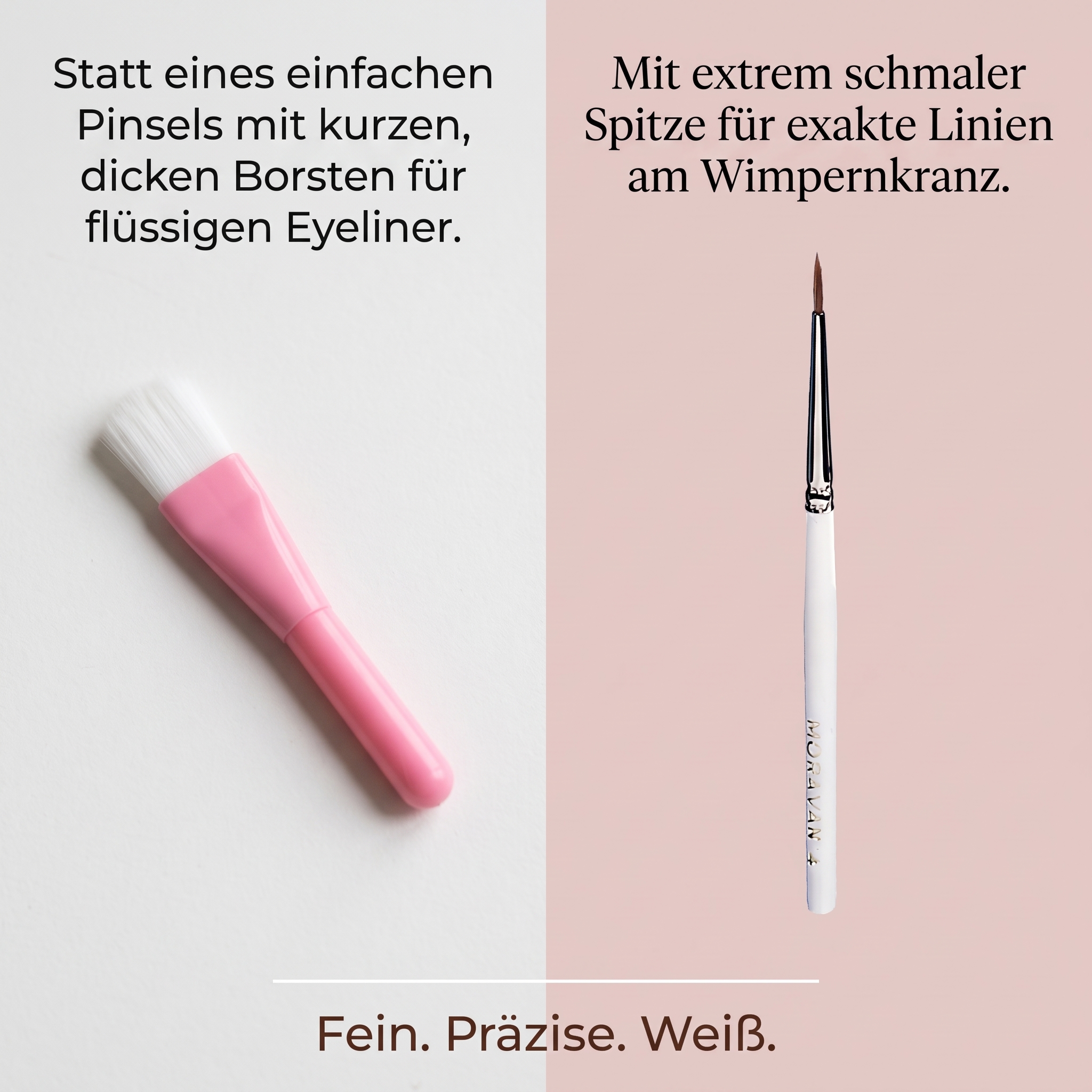Eyelinerpinsel B=0,1 cm, Rotmarder Synthetikhaar