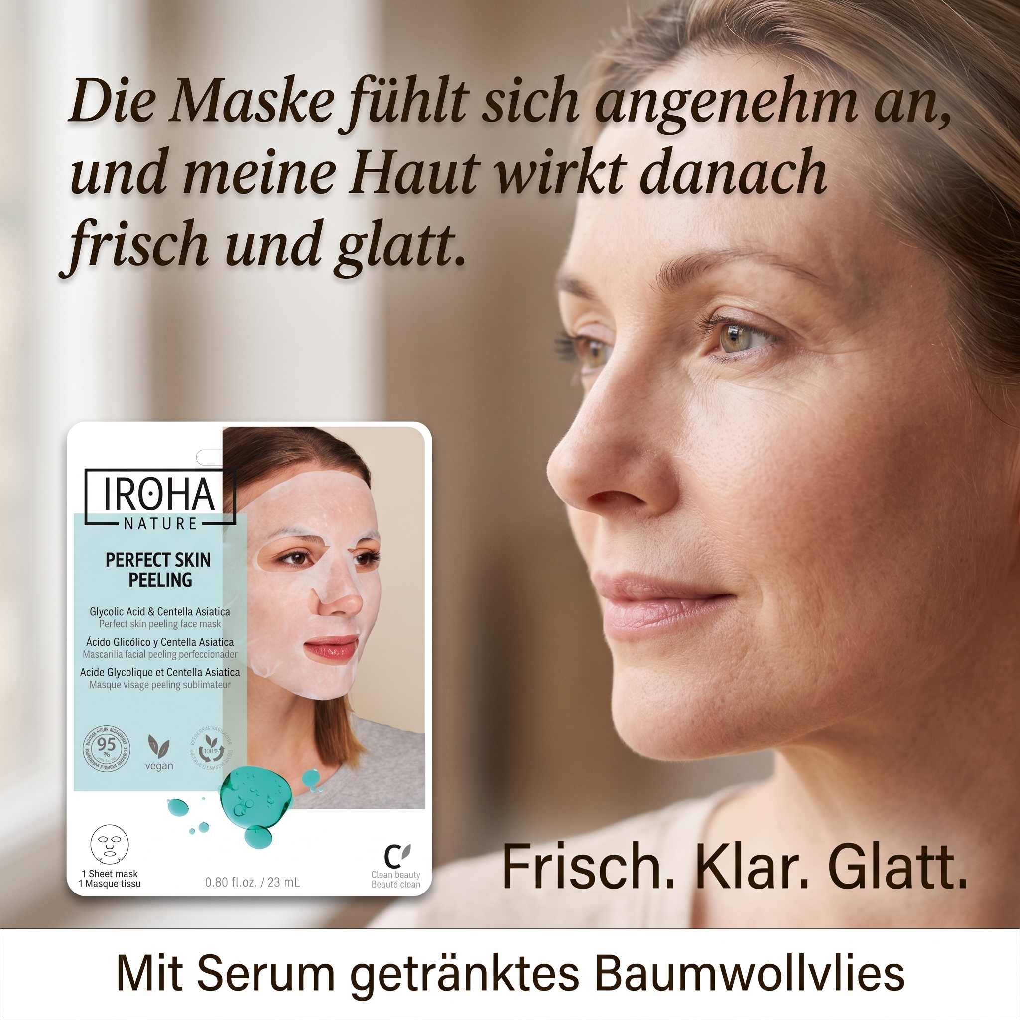 Vliesmaske Peeling Glycolic Acid Vliesmaske Peeling Glycolic Acid
