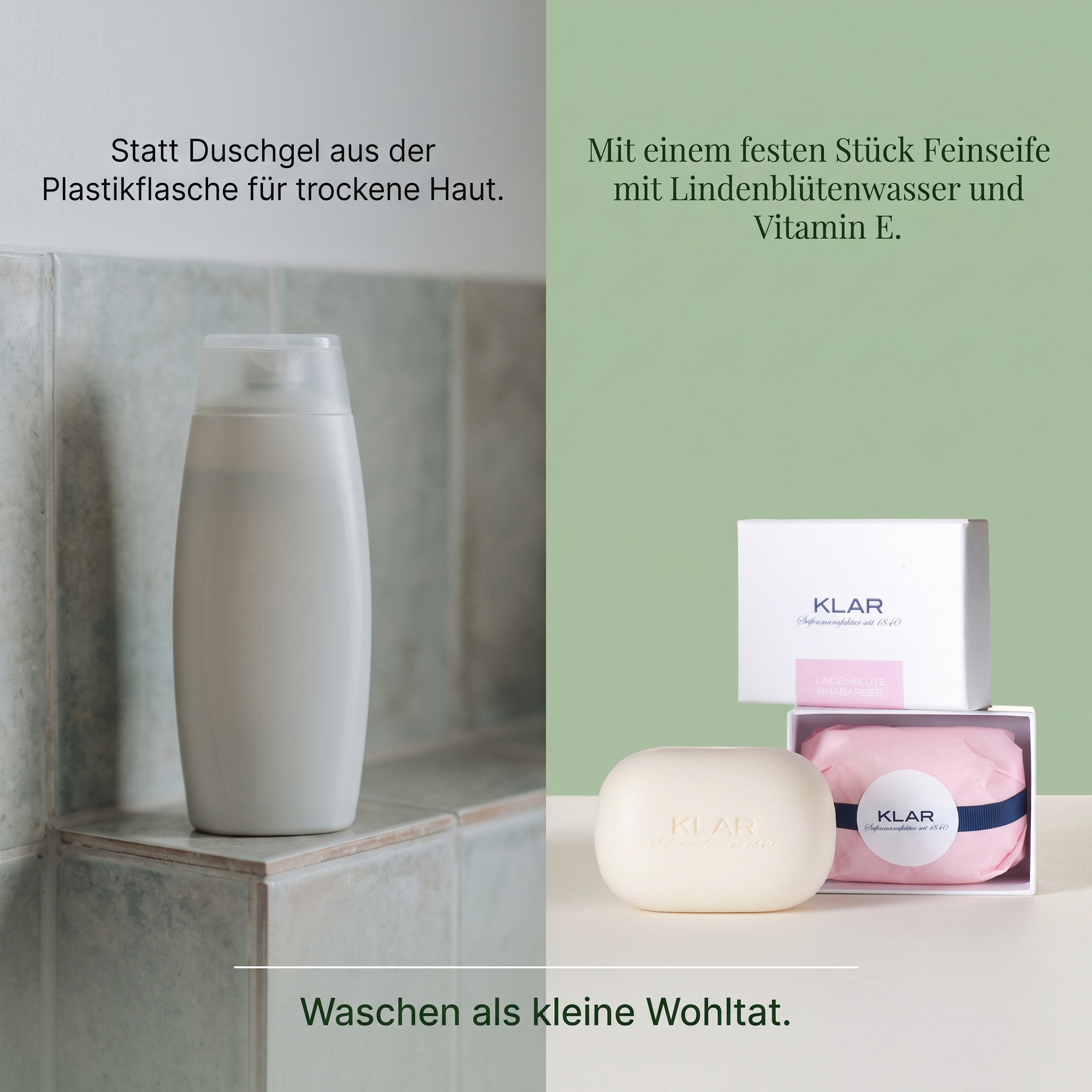 Klar´s Exklusivseife Lindenblüte & Rhabarber