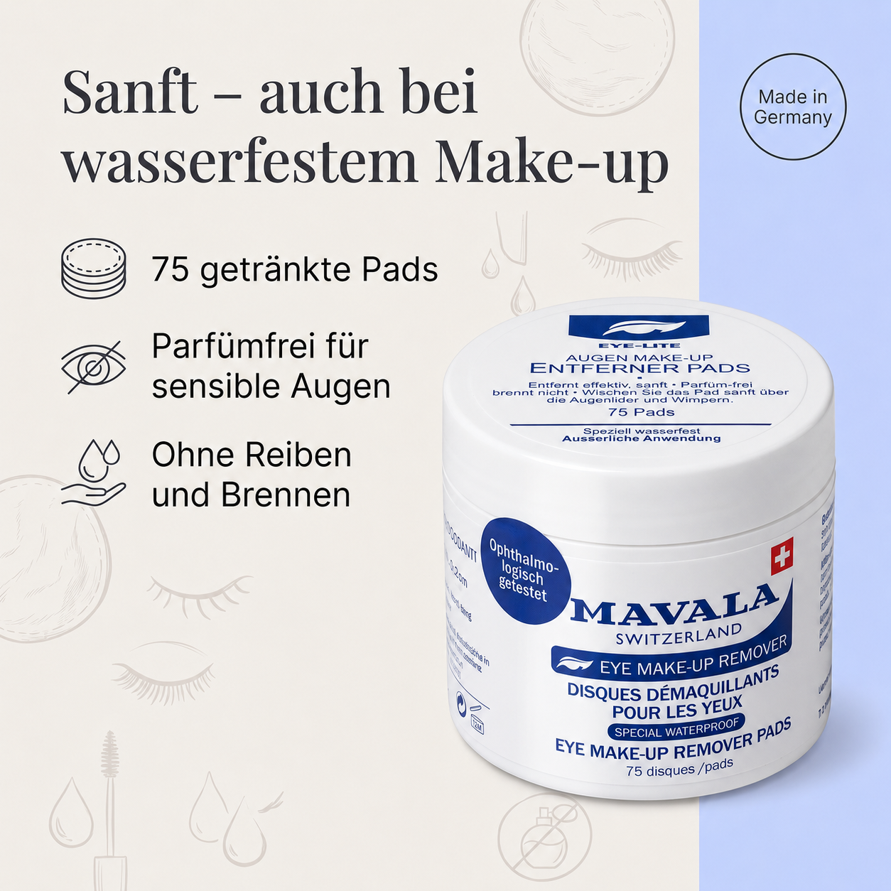 Augen Make-up-Entferner Pads Augen Make-up-Entferner Pads