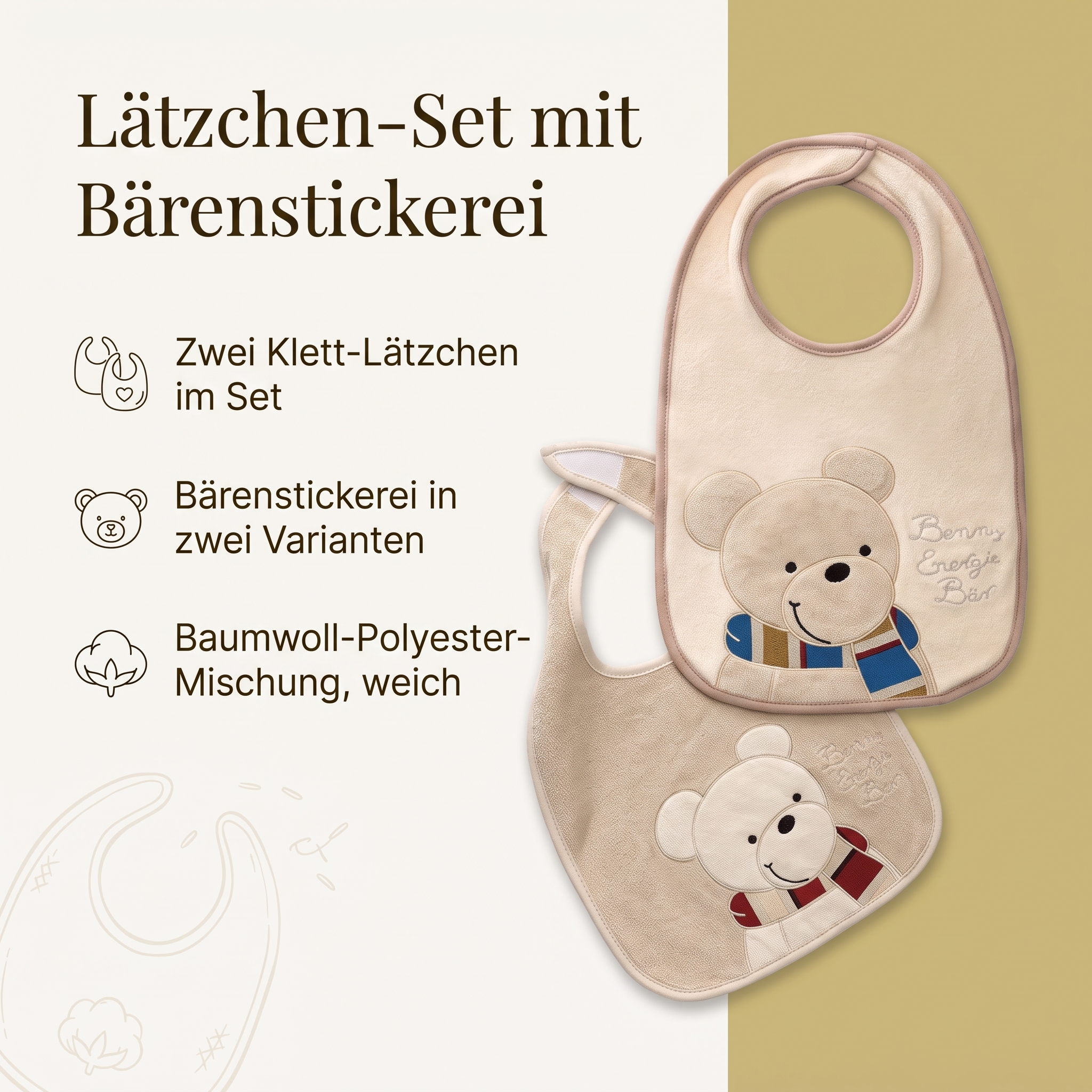 Energie Lätzchen Set Energie Lätzchen Set