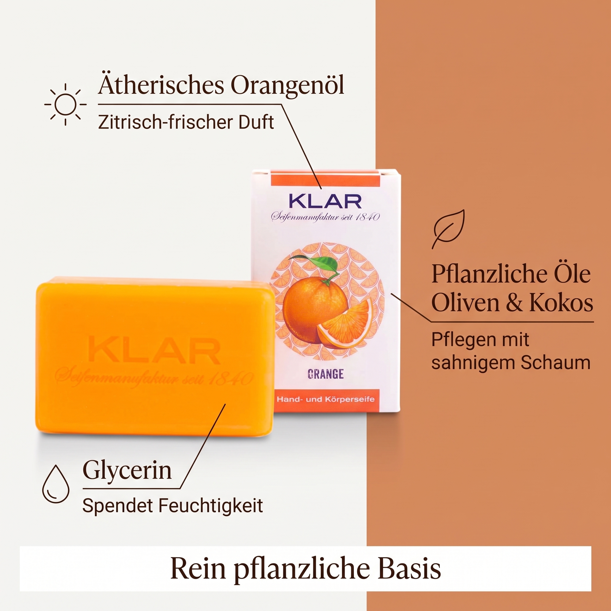 Klar´s Orangenseife Klar´s Orangenseife