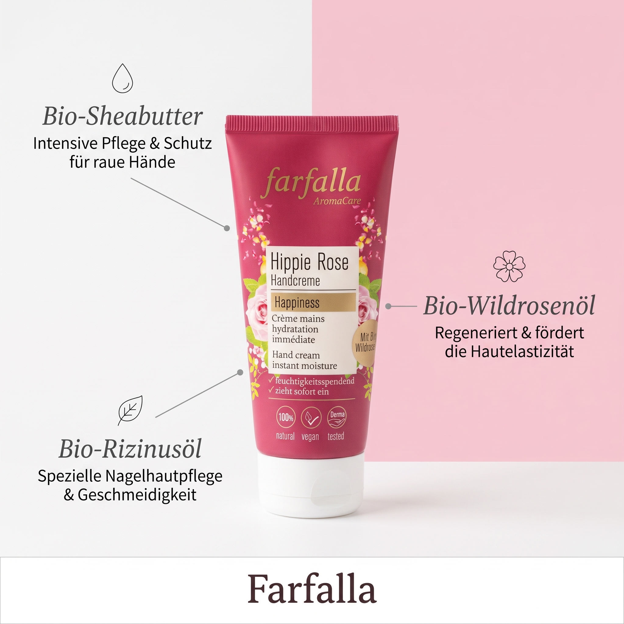 Hippie Rose Happiness Handcreme Hippie Rose Happiness Handcreme